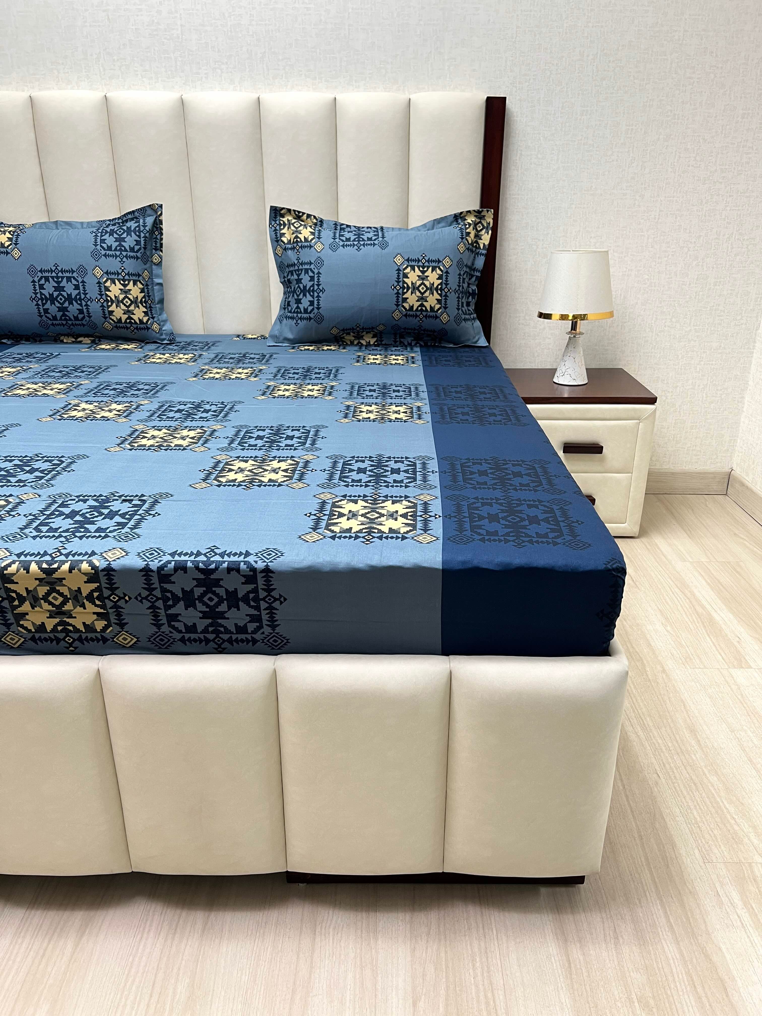 Pure Decor Pure Cotton Queen Size Double Bedsheet
