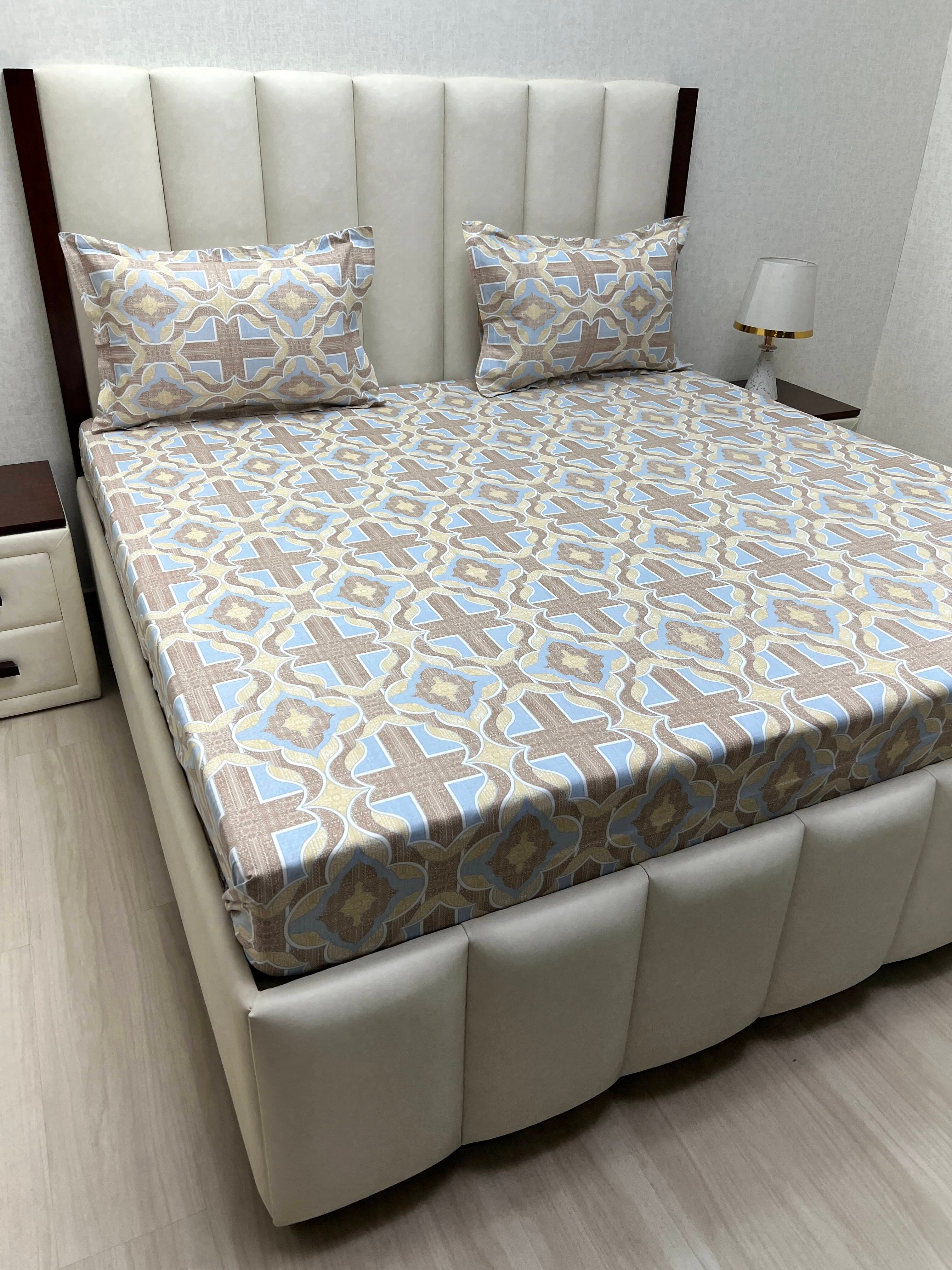 Pure Decor Pure Cotton Super King Size Double Bedsheet