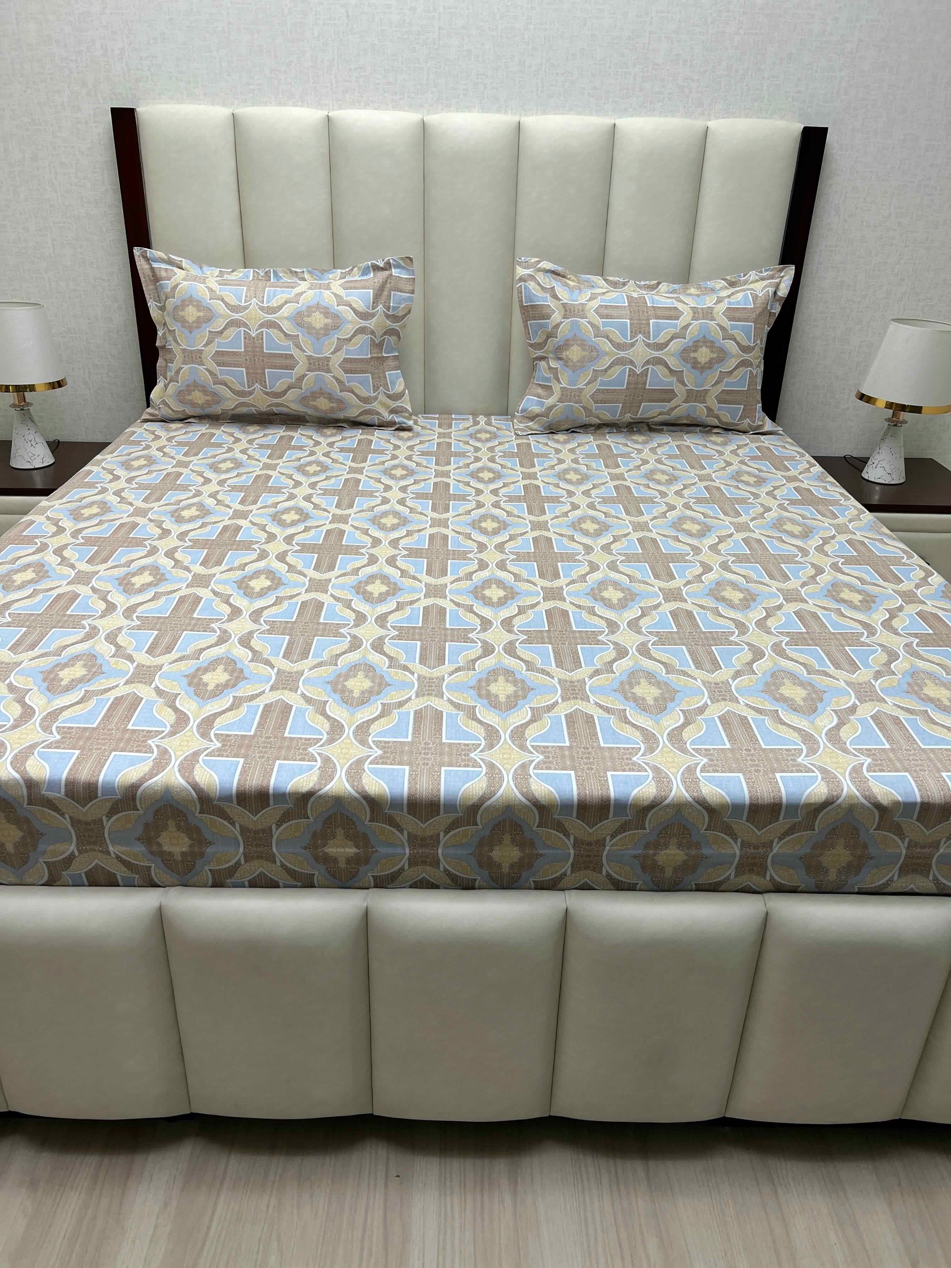 Pure Decor Pure Cotton Super King Size Double Bedsheet