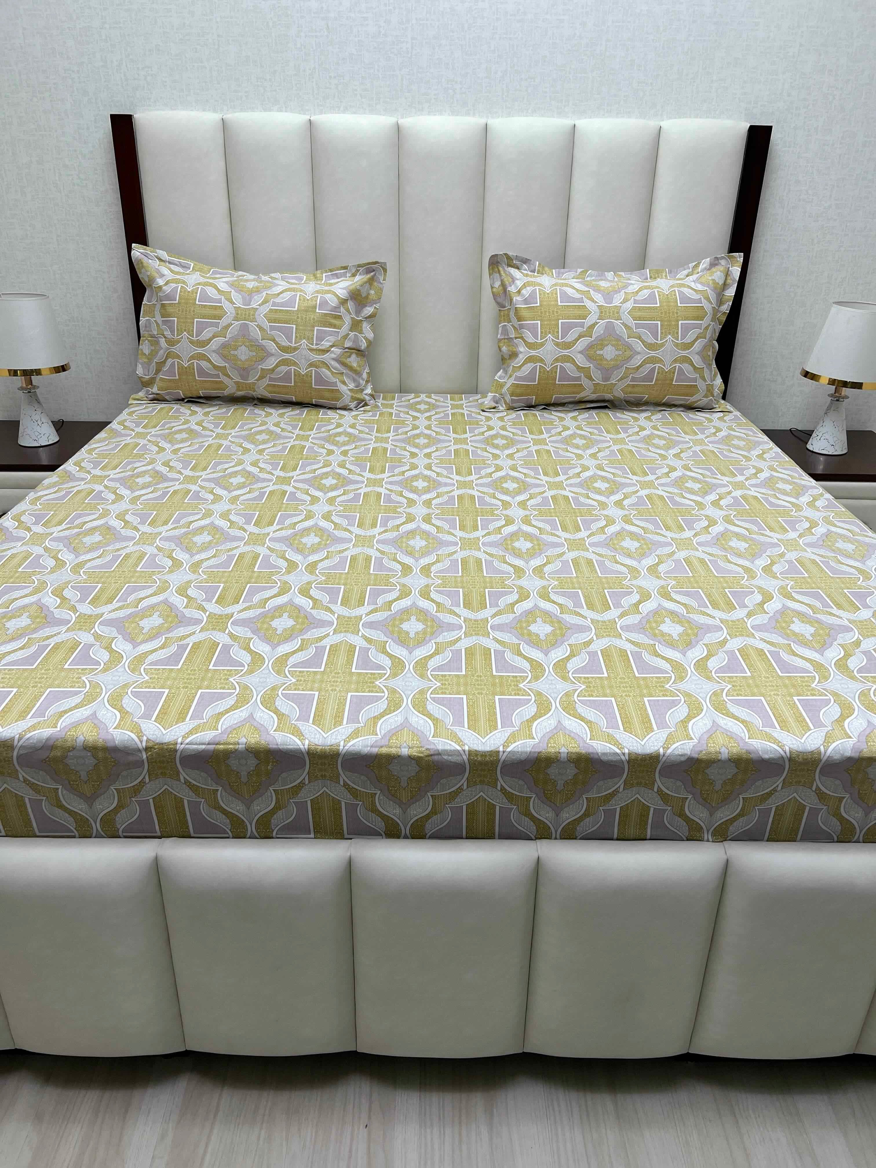 Pure Decor Pure Cotton Super King Size Double Bedsheet