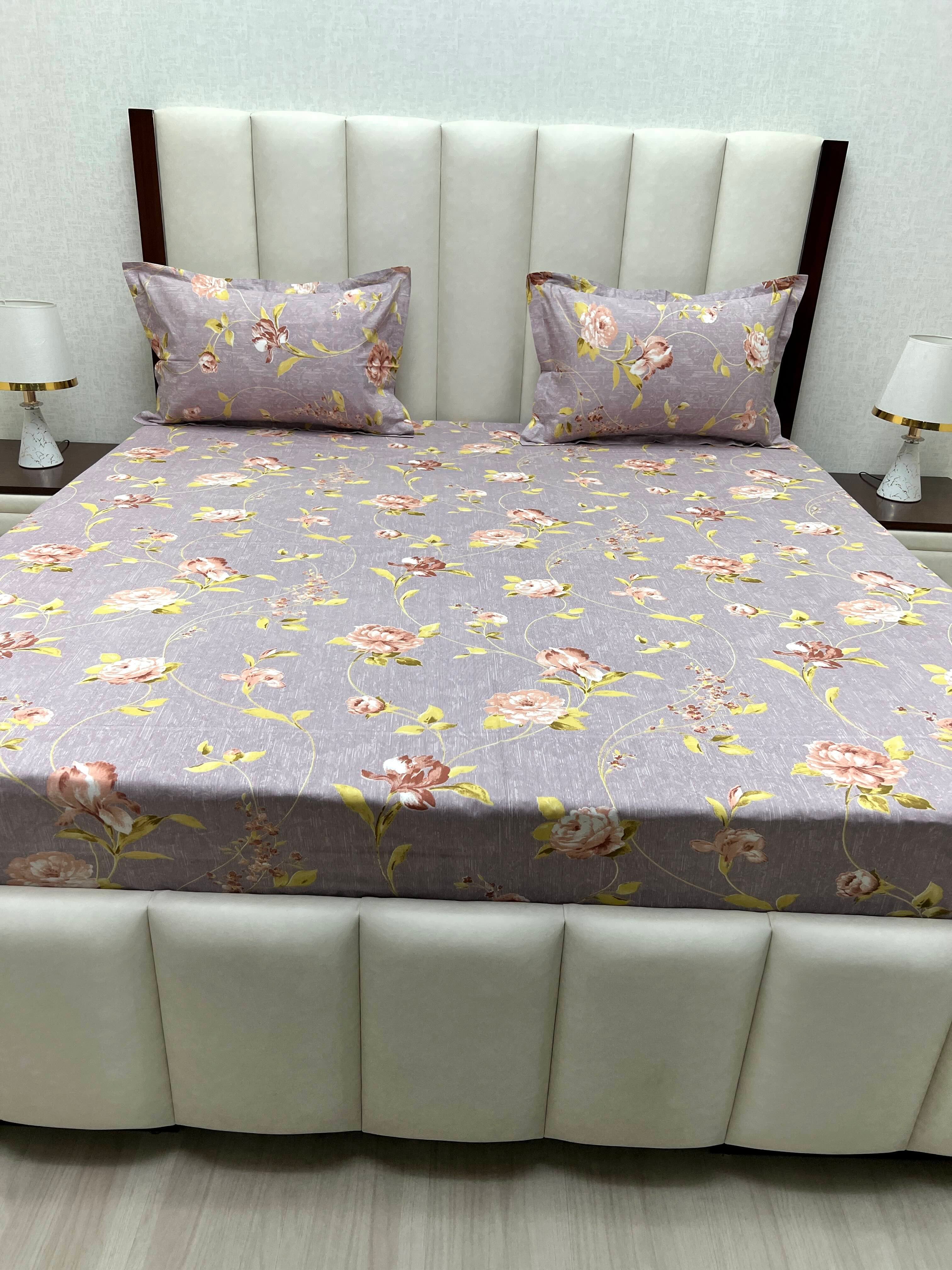 Pure Decor Pure Cotton Super King Size Double Bedsheet