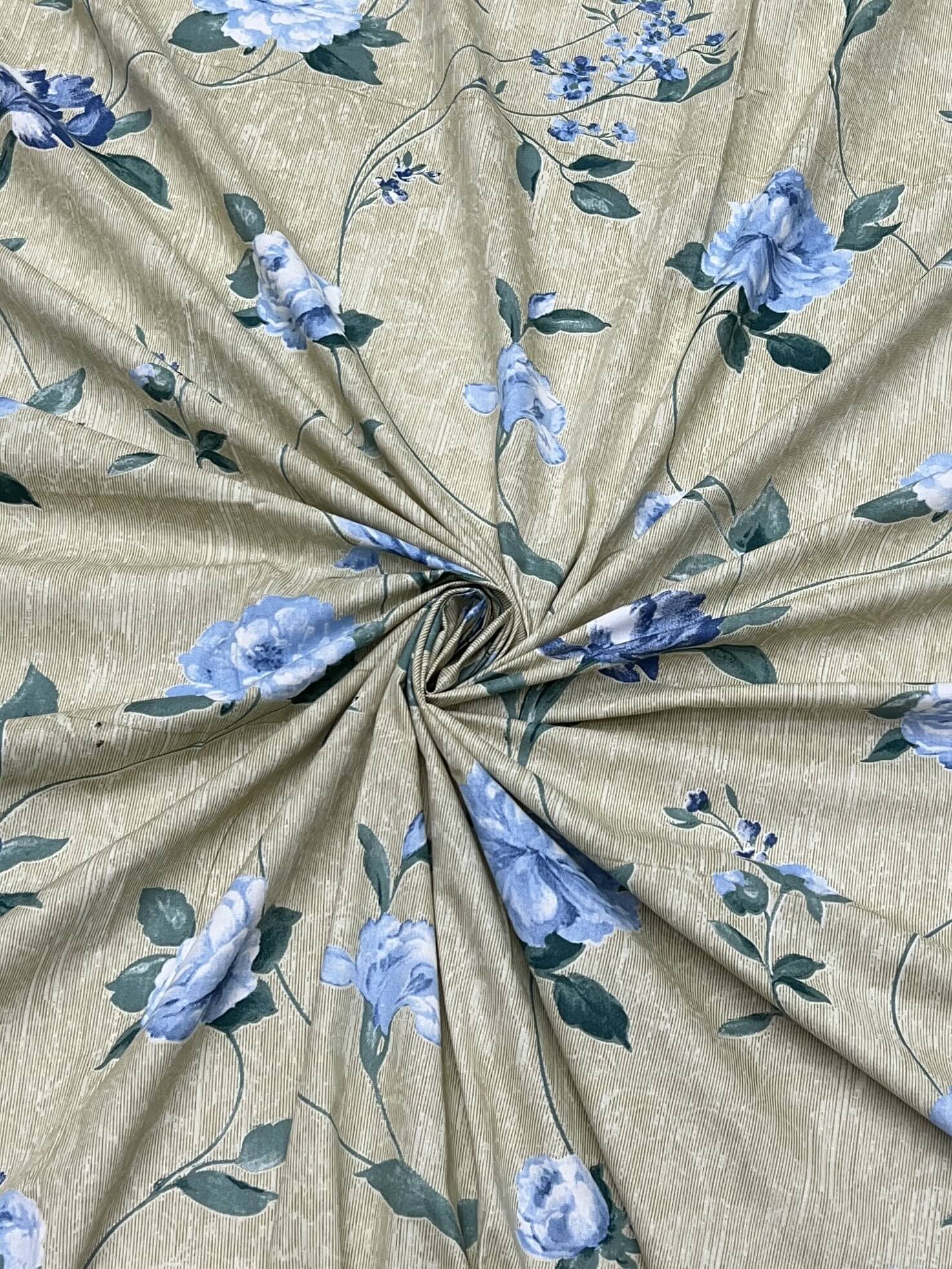 A-4386 - Pure Cotton 180 TC Super King Size Double Bedsheet (274X304) with Two Pillow Covers (50X76)