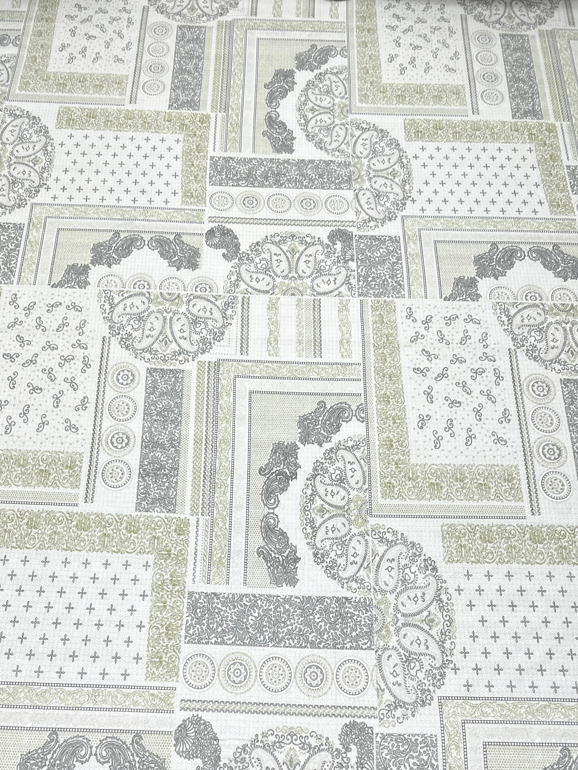 A-4397 - Pure Cotton 180 TC Super King Size Double Bedsheet (274X304) with Two Pillow Covers (50X76)