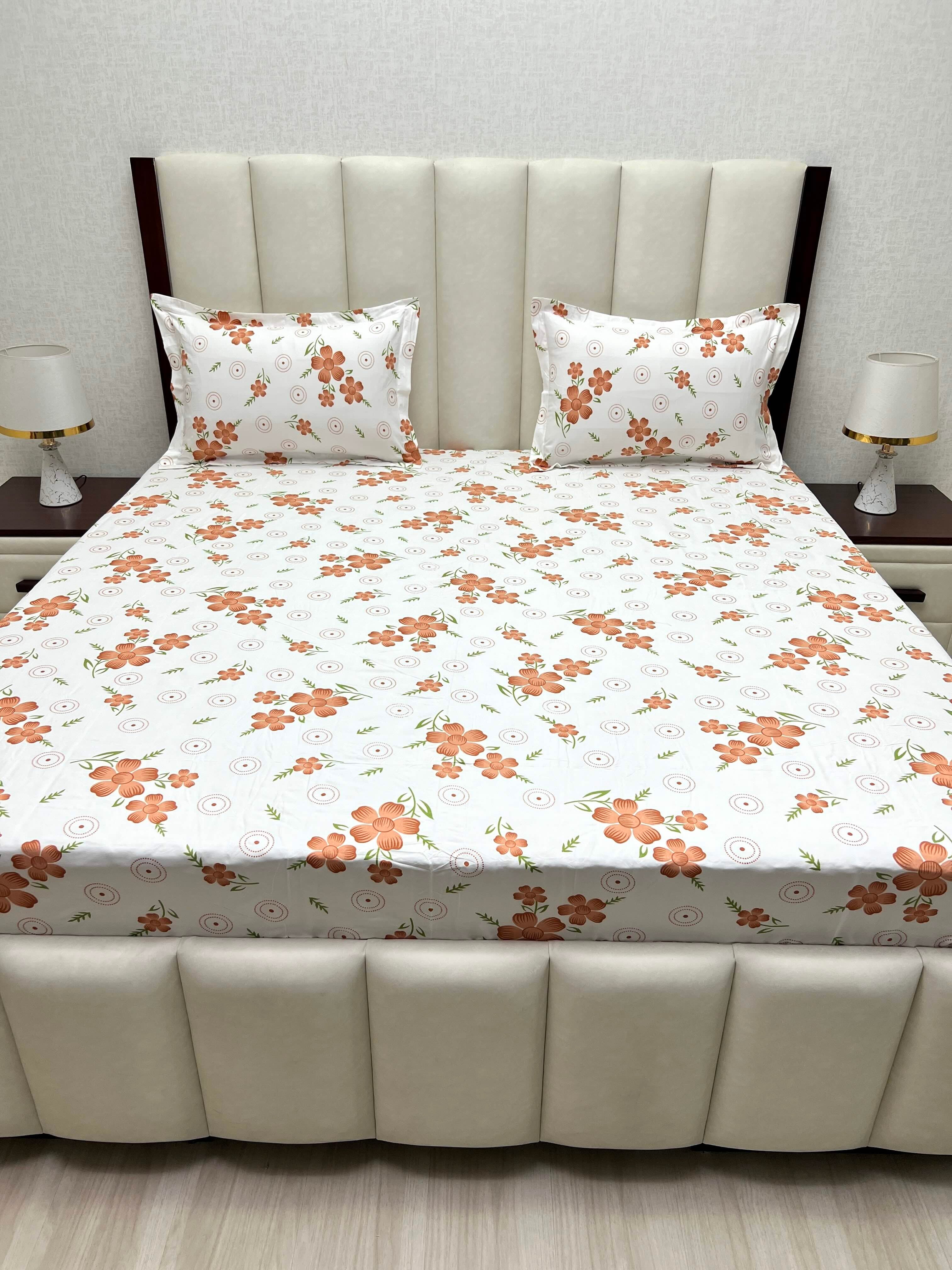 Pure Decor Polycotton Queen Size Double Bedsheet