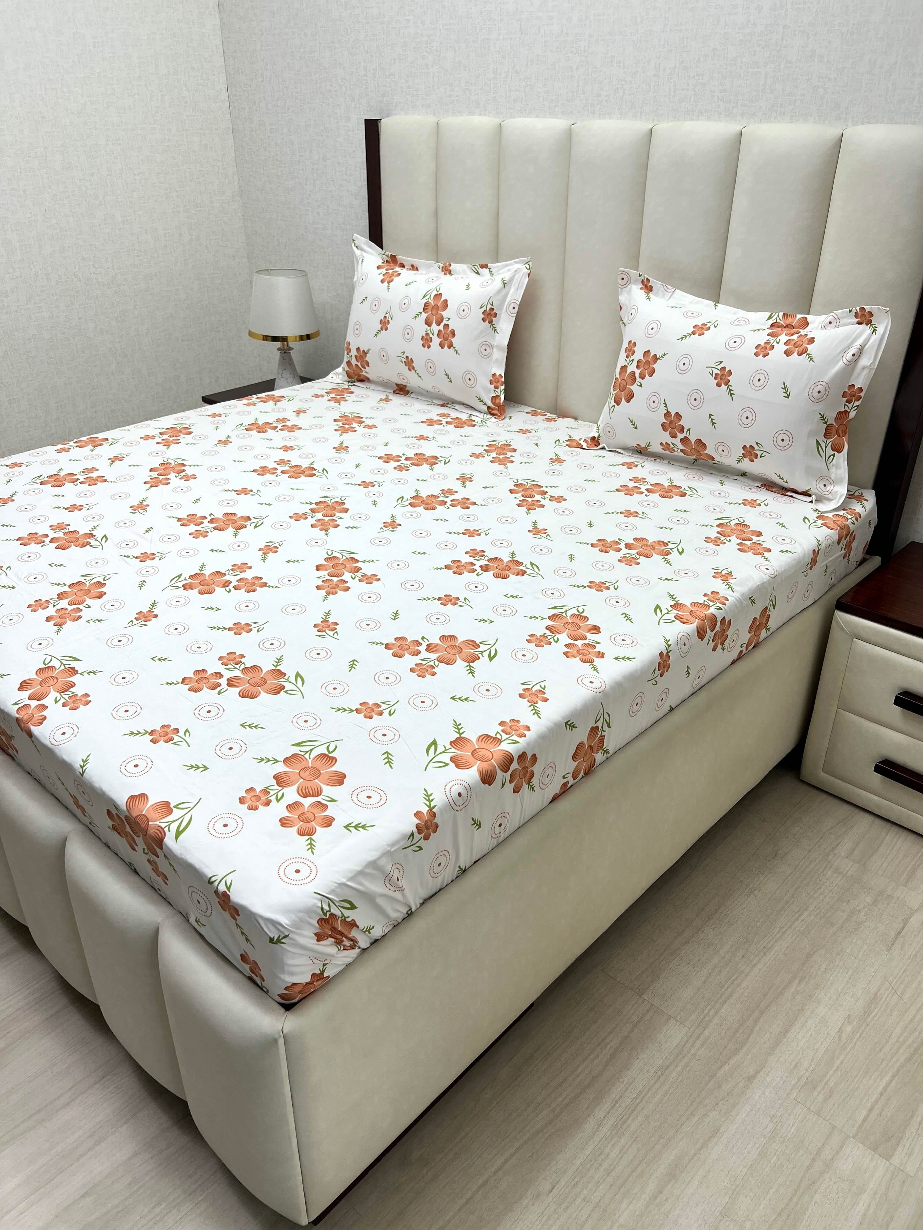 Pure Decor Polycotton Queen Size Double Bedsheet