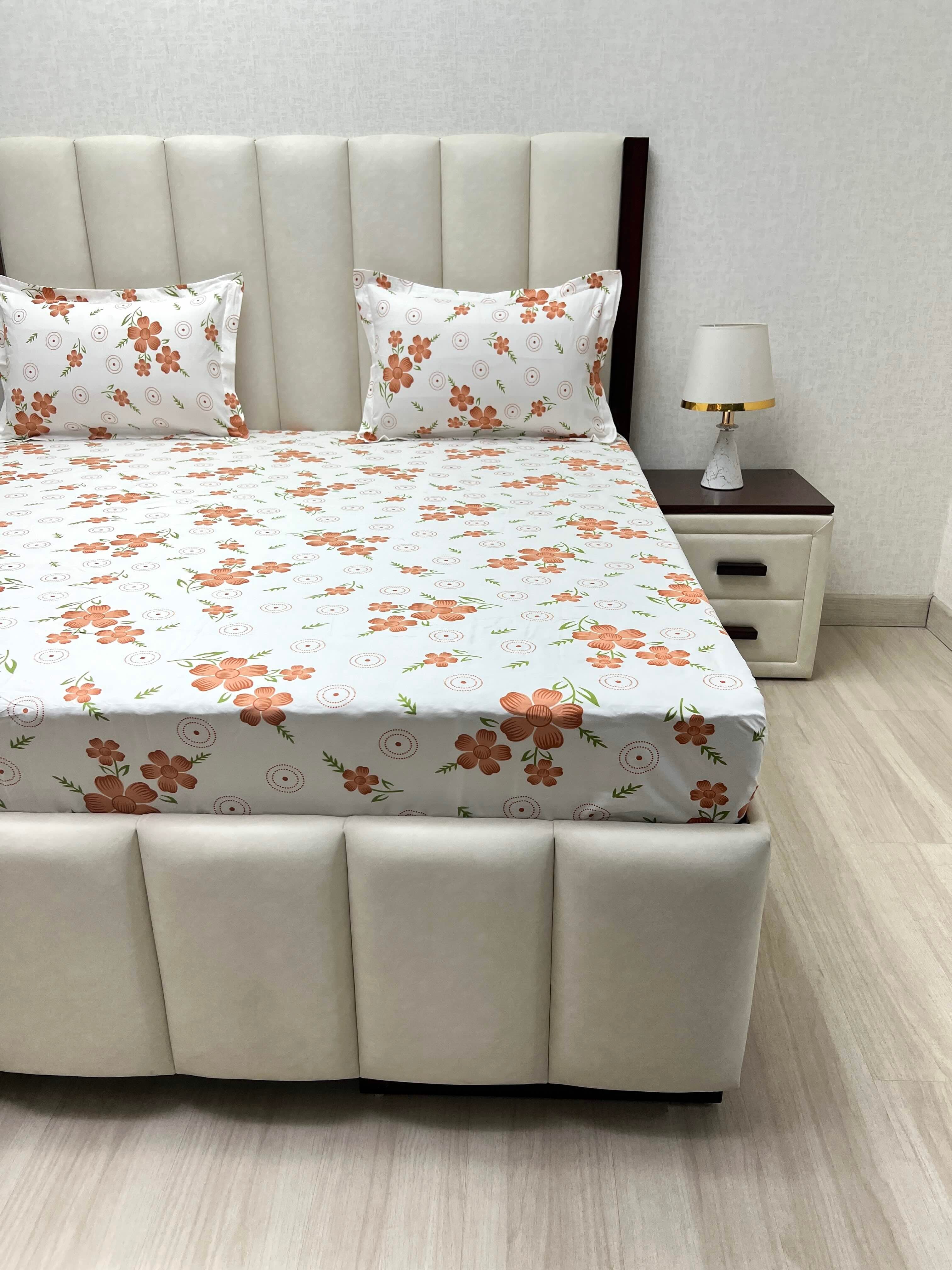 Pure Decor Polycotton Queen Size Double Bedsheet