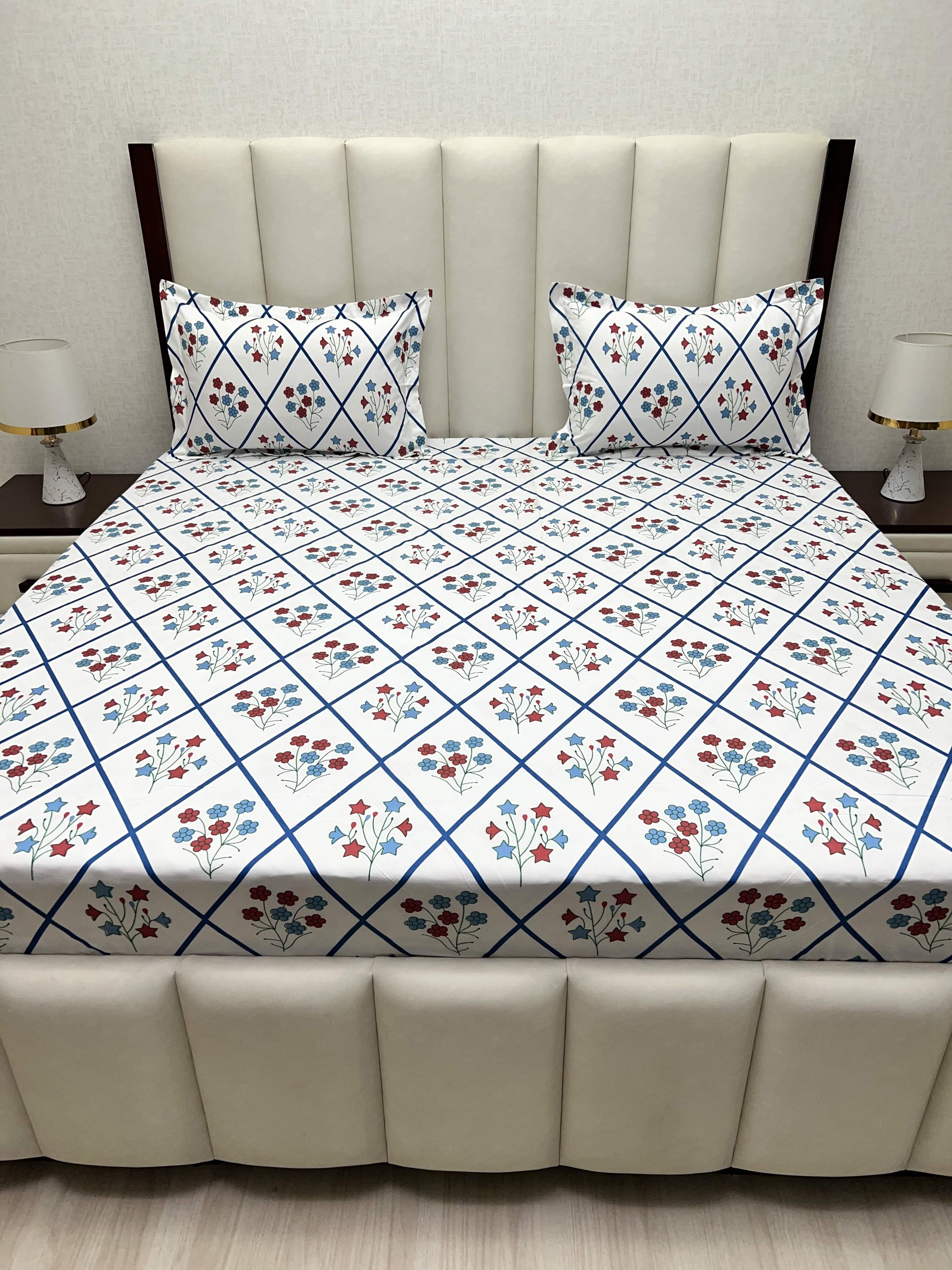 Pure Decor Polycotton Queen Size Double Bedsheet