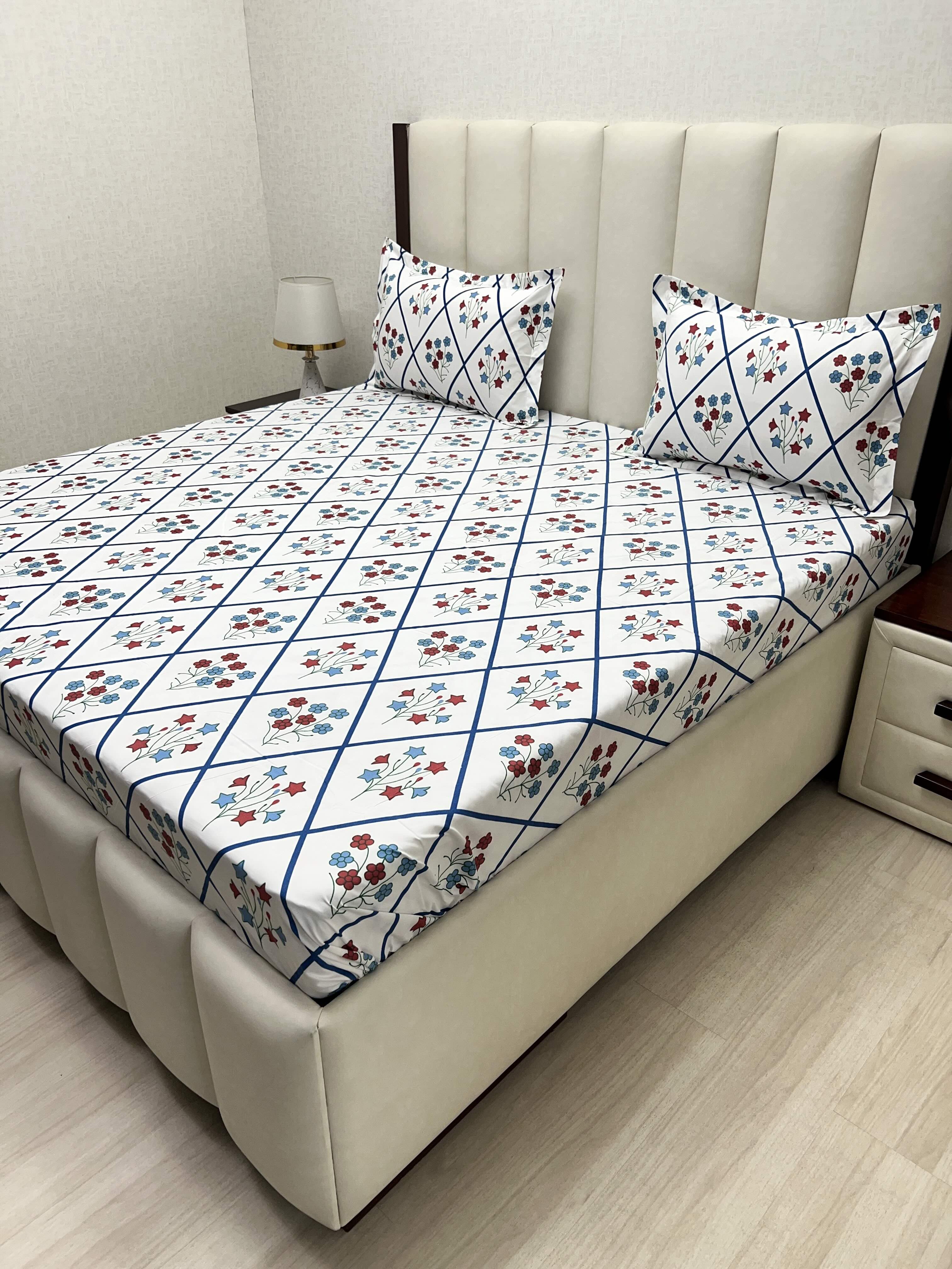 Pure Decor Polycotton Queen Size Double Bedsheet