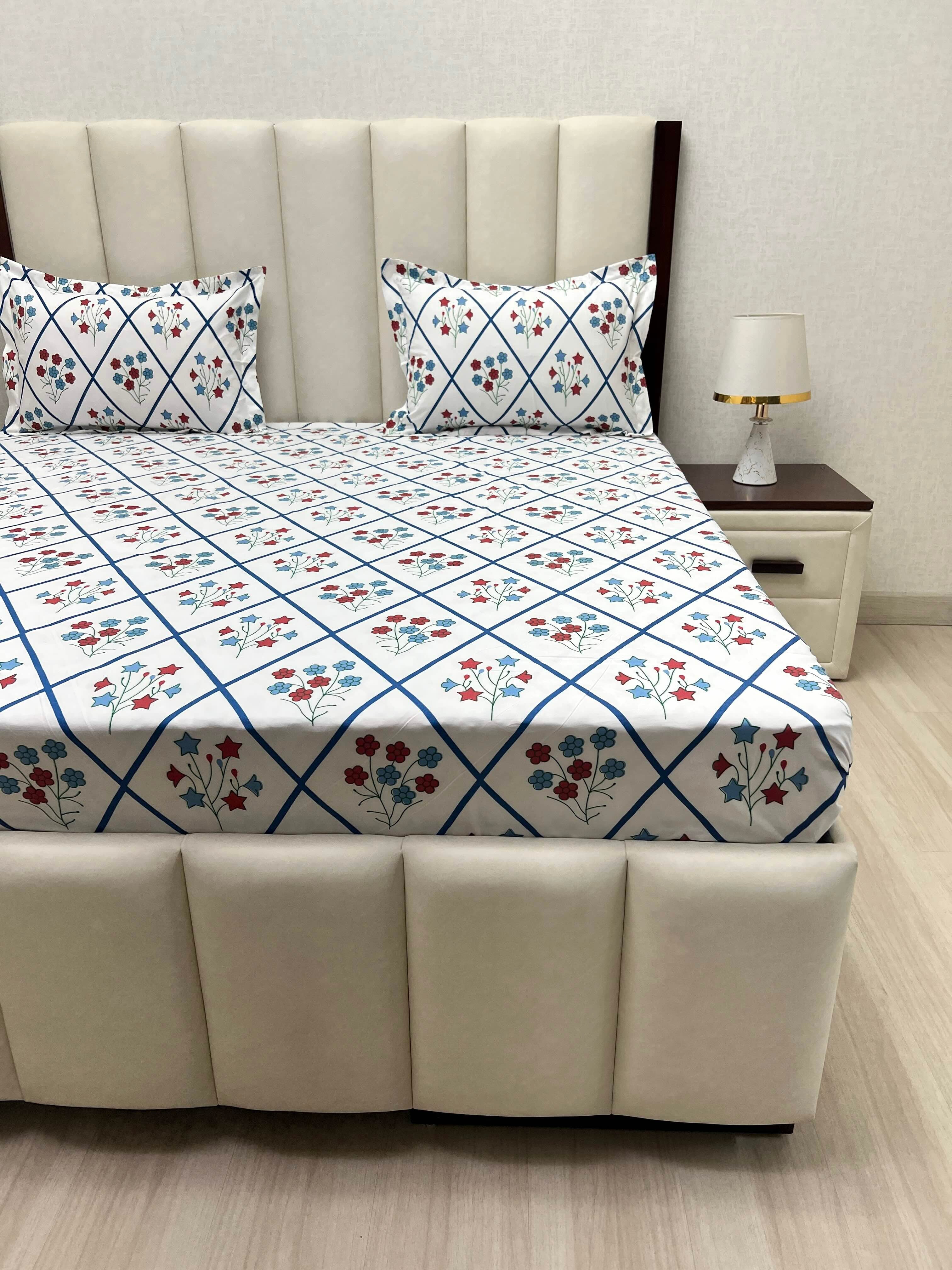 Pure Decor Polycotton Queen Size Double Bedsheet
