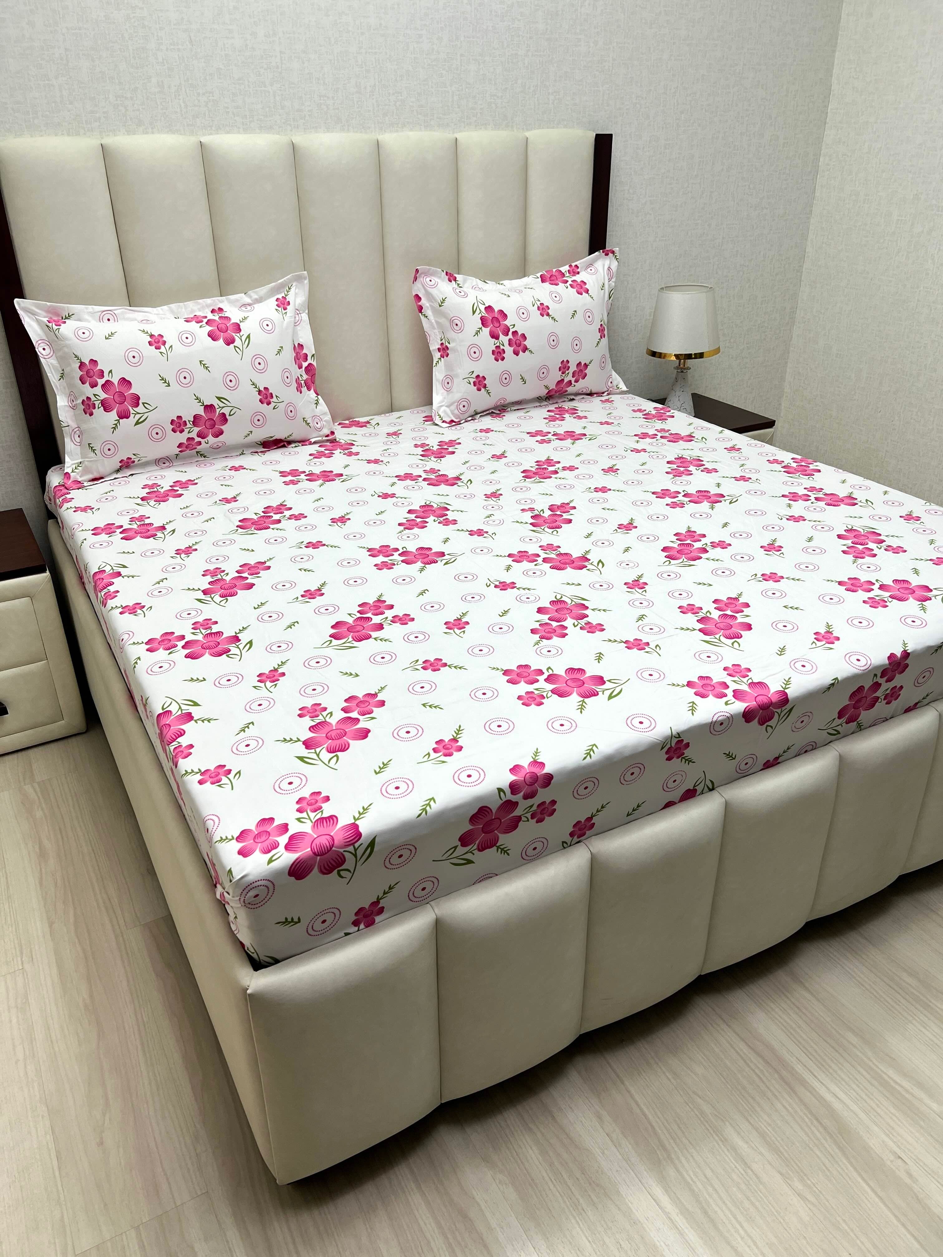 Pure Decor Polycotton Queen Size Double Bedsheet