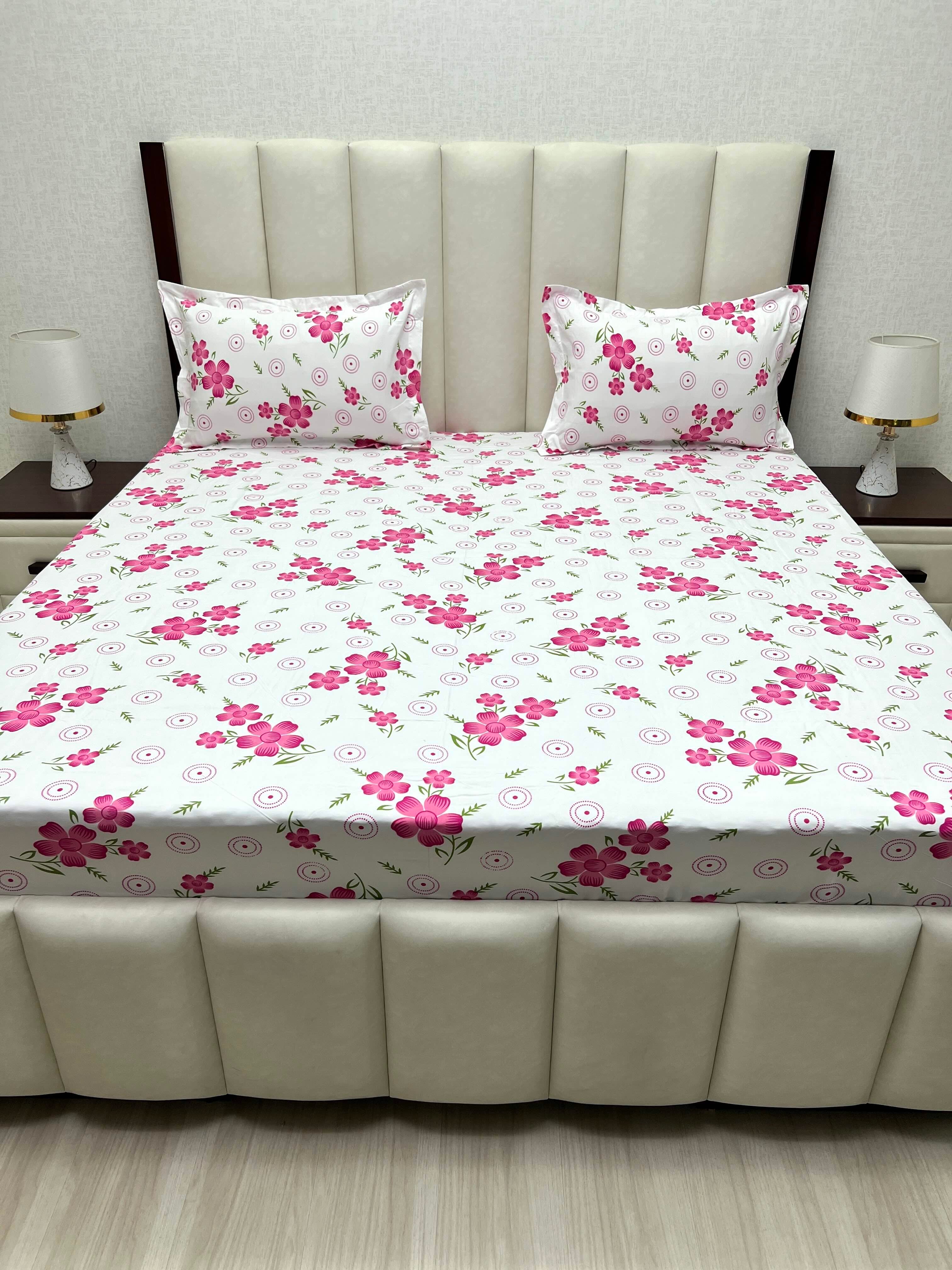 Pure Decor Polycotton Queen Size Double Bedsheet