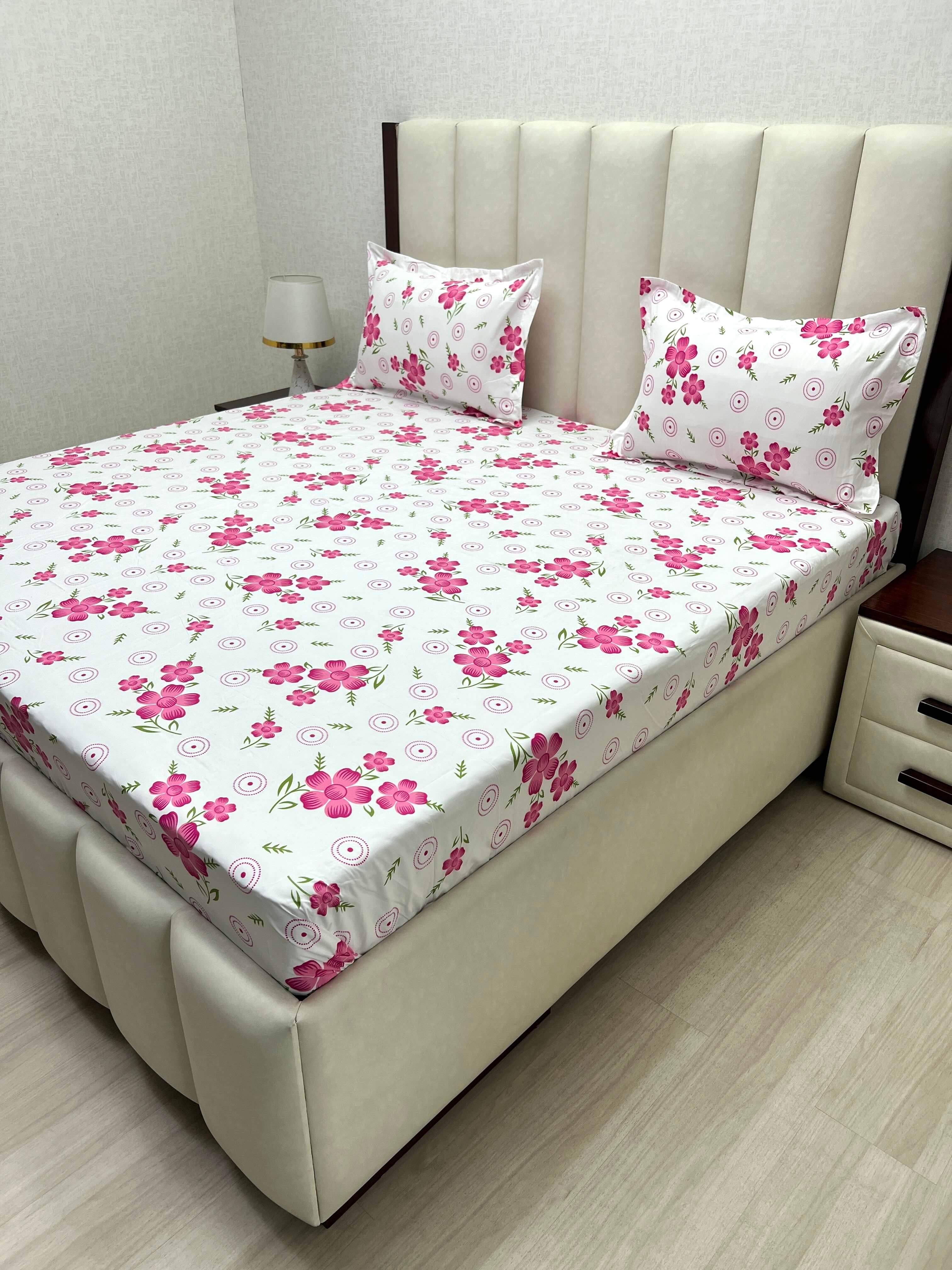 Pure Decor Polycotton Queen Size Double Bedsheet