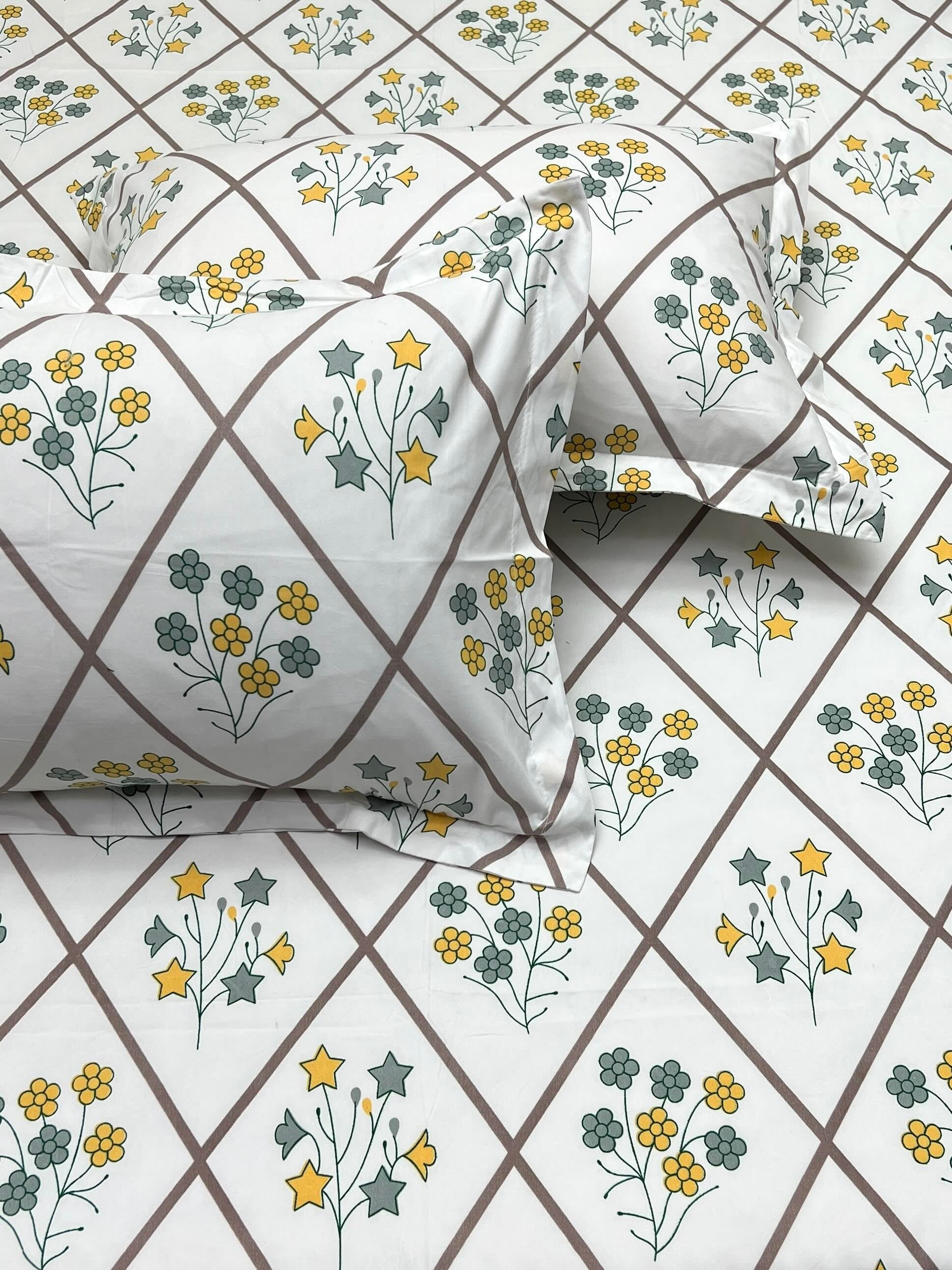 Pure Decor Polycotton Queen Size Double Bedsheet