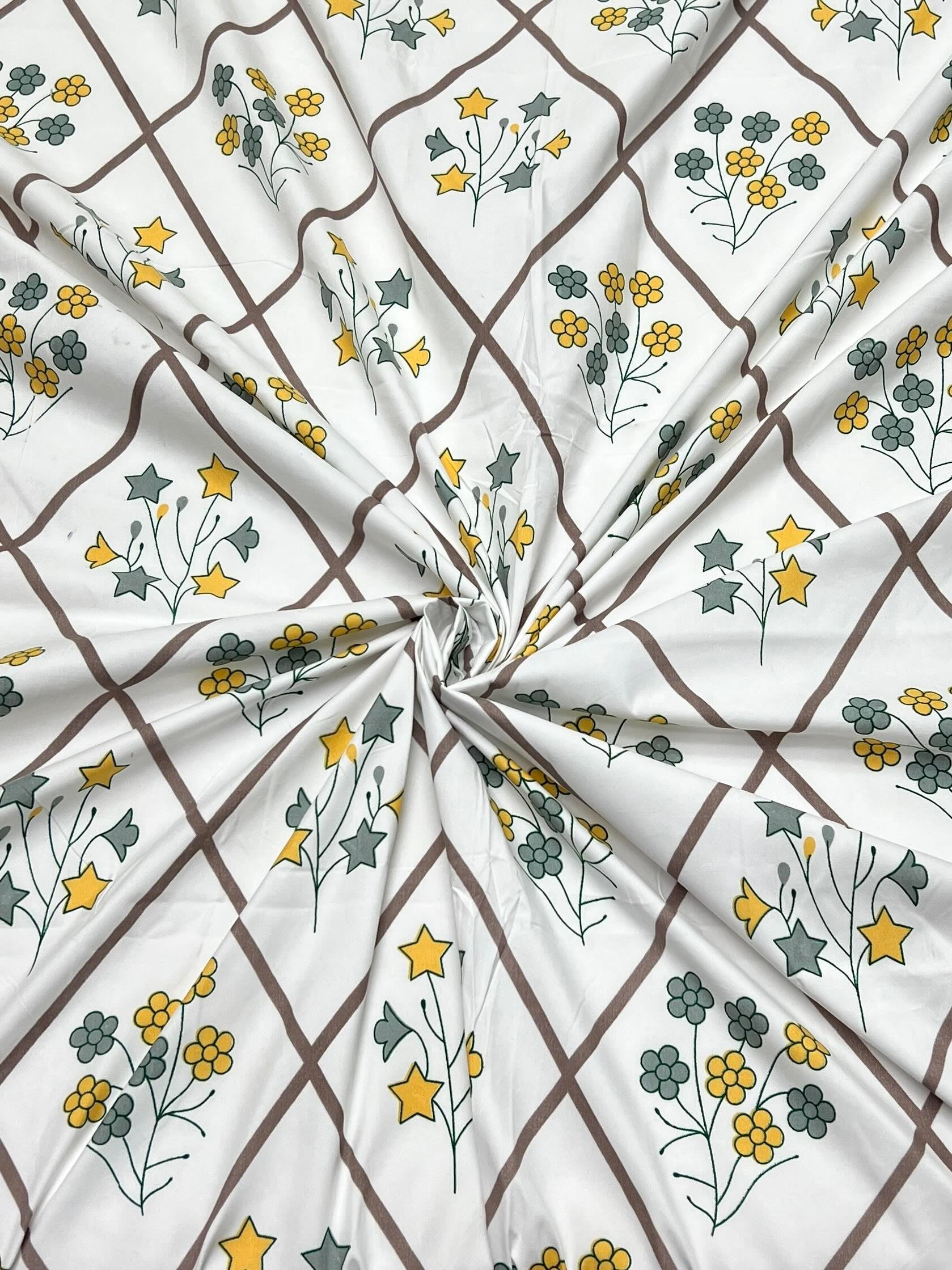 Pure Decor Polycotton Queen Size Double Bedsheet