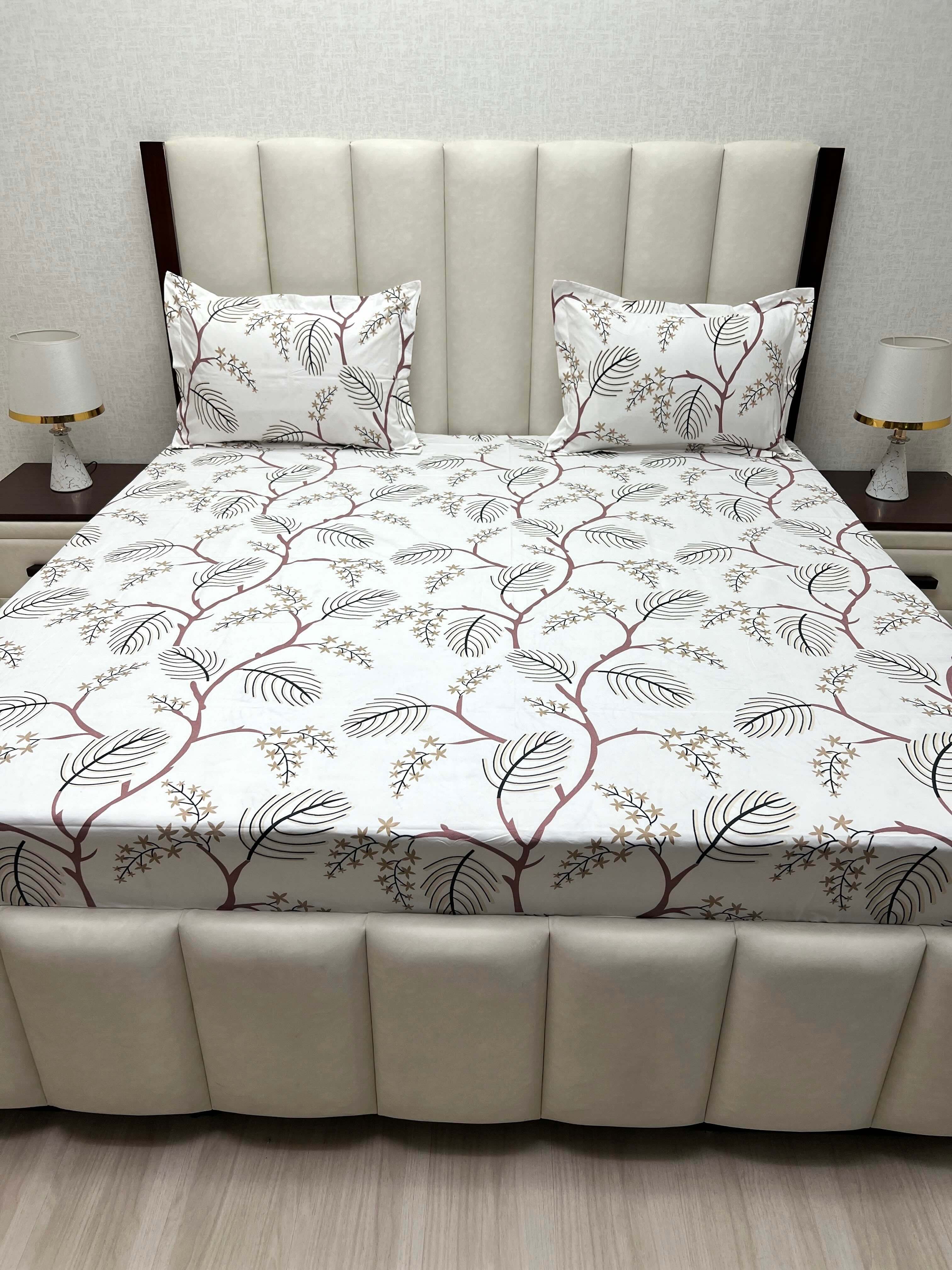 Pure Decor Polycotton Queen Size Double Bedsheet