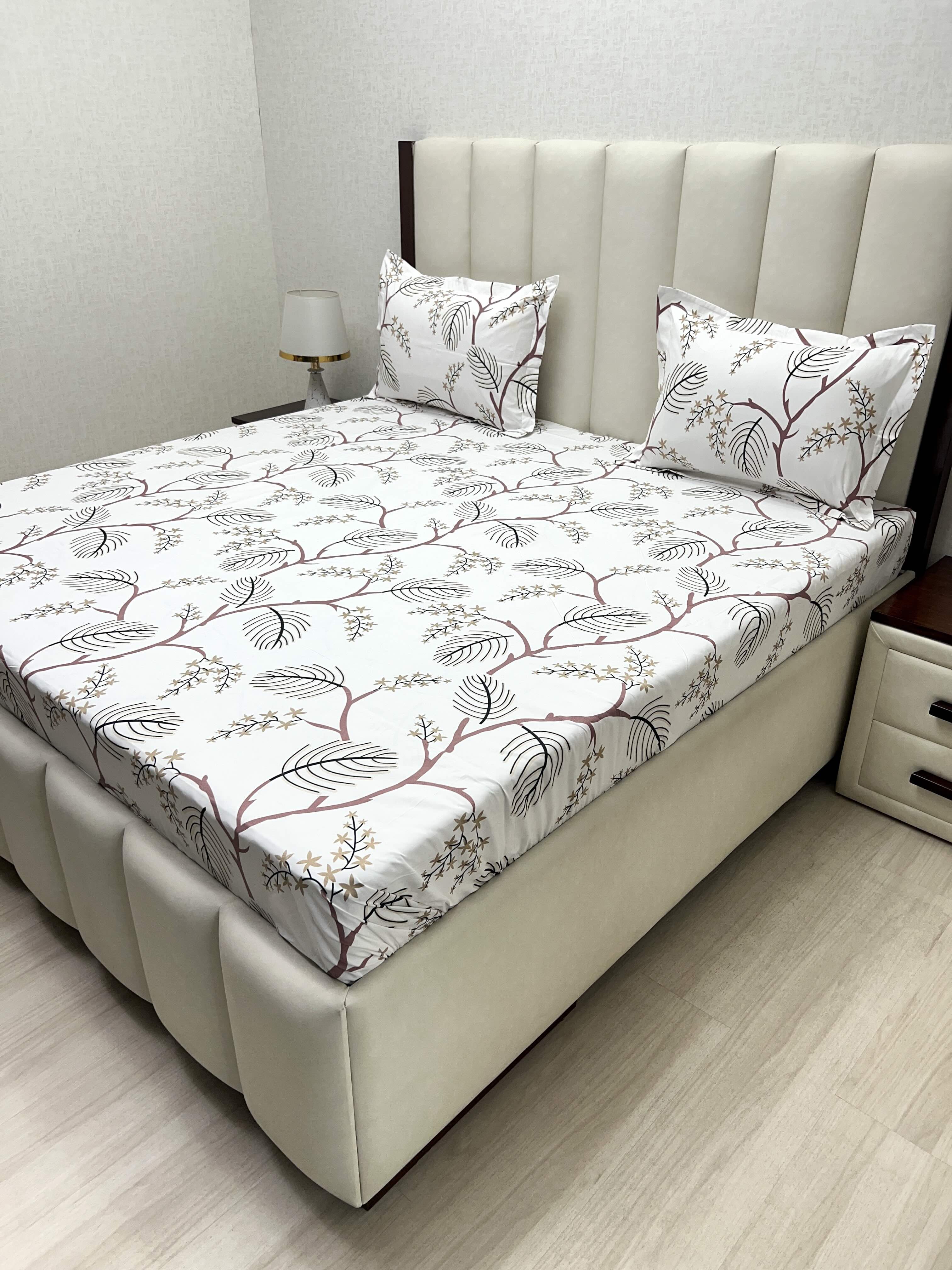 Pure Decor Polycotton Queen Size Double Bedsheet