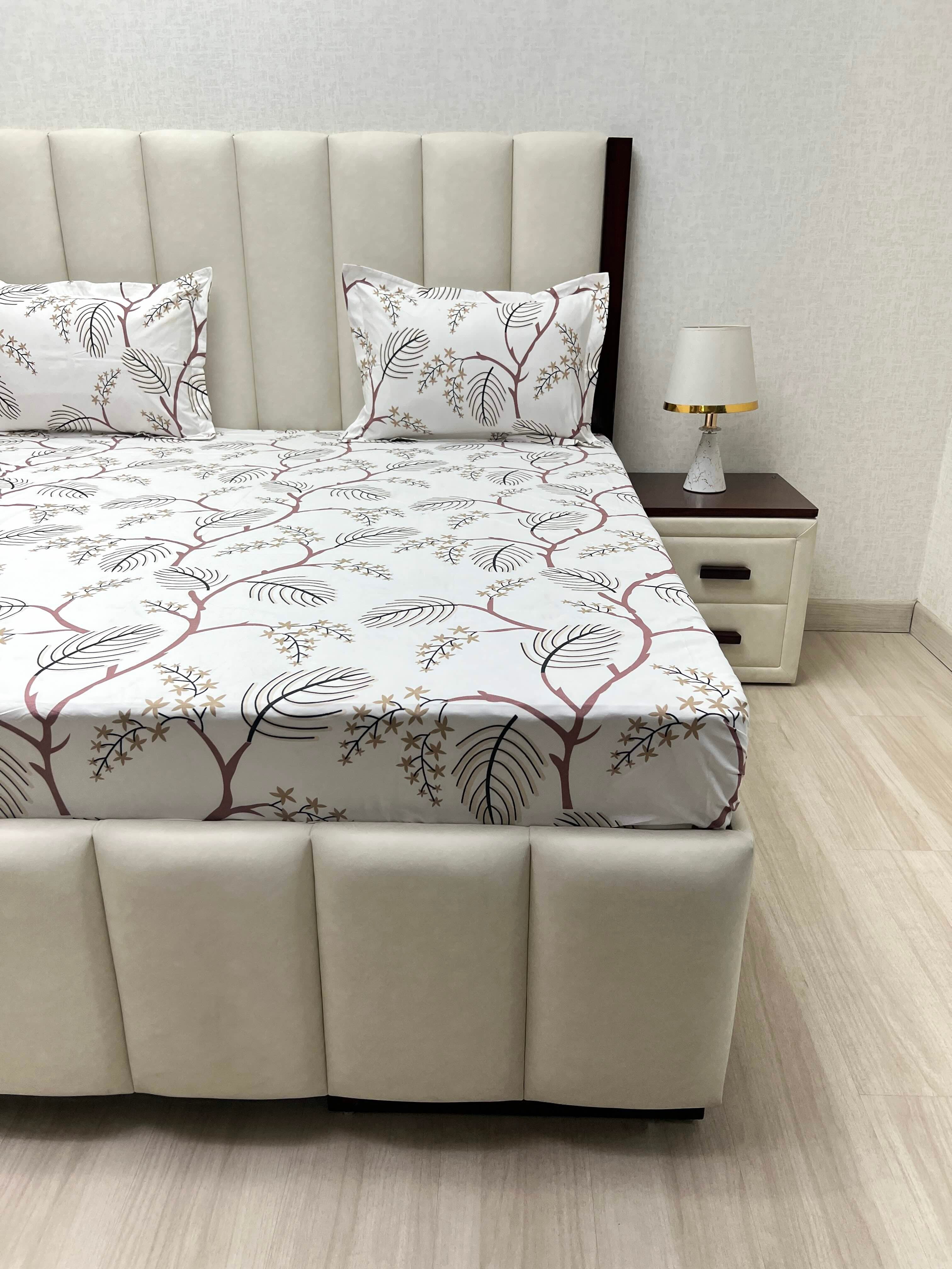 Pure Decor Polycotton Queen Size Double Bedsheet