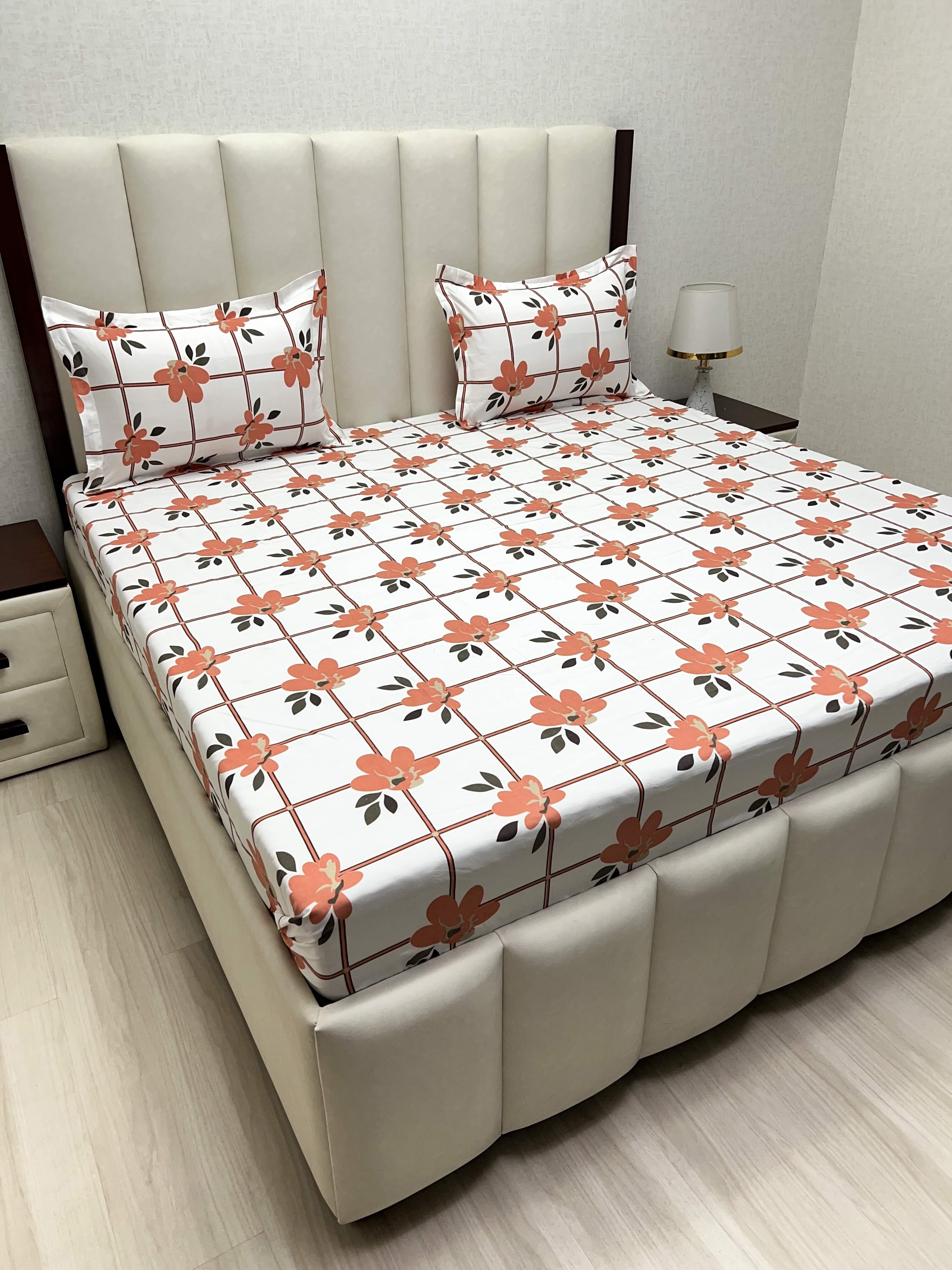 Pure Decor Polycotton Queen Size Double Bedsheet