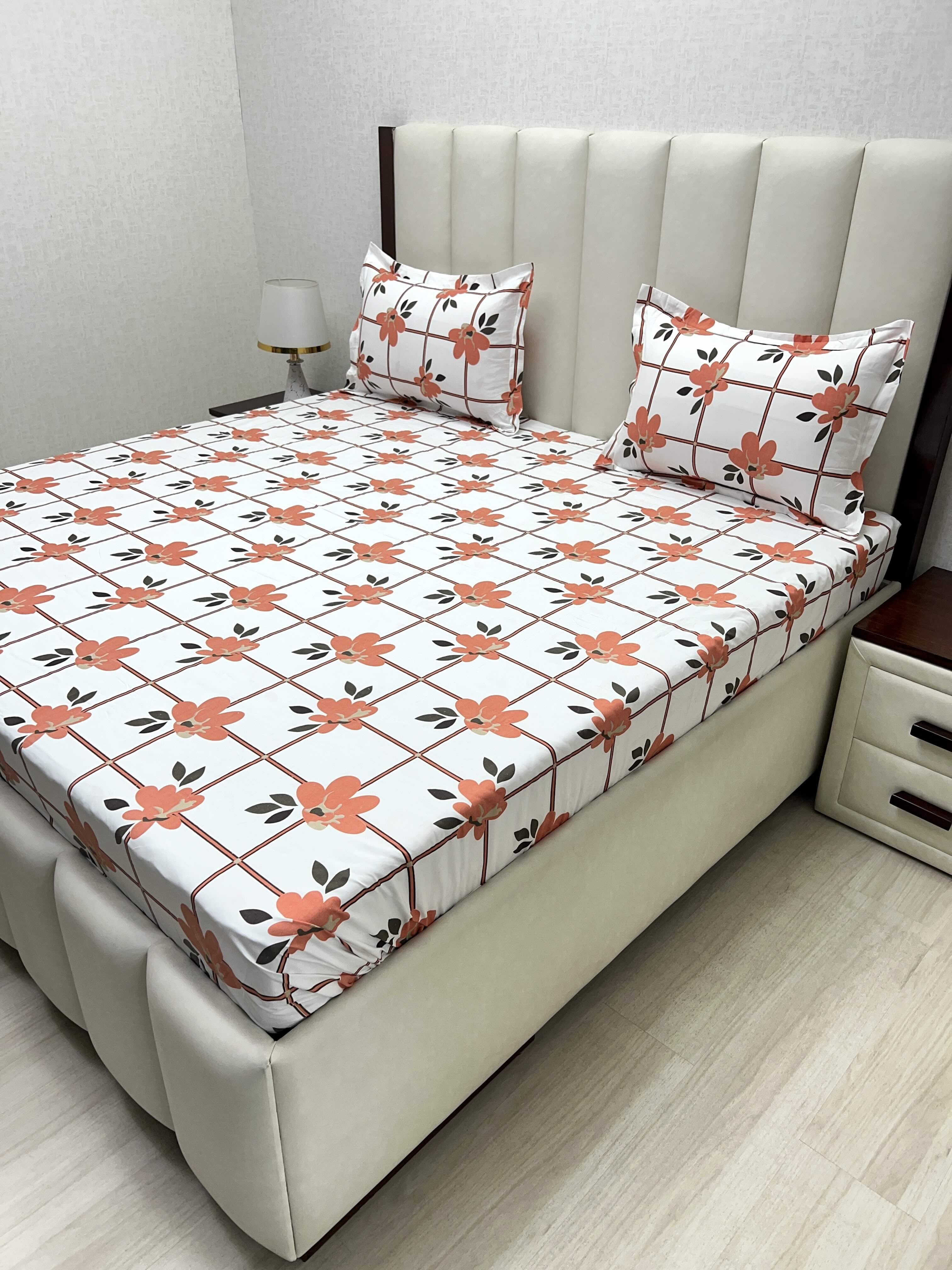 Pure Decor Polycotton Queen Size Double Bedsheet