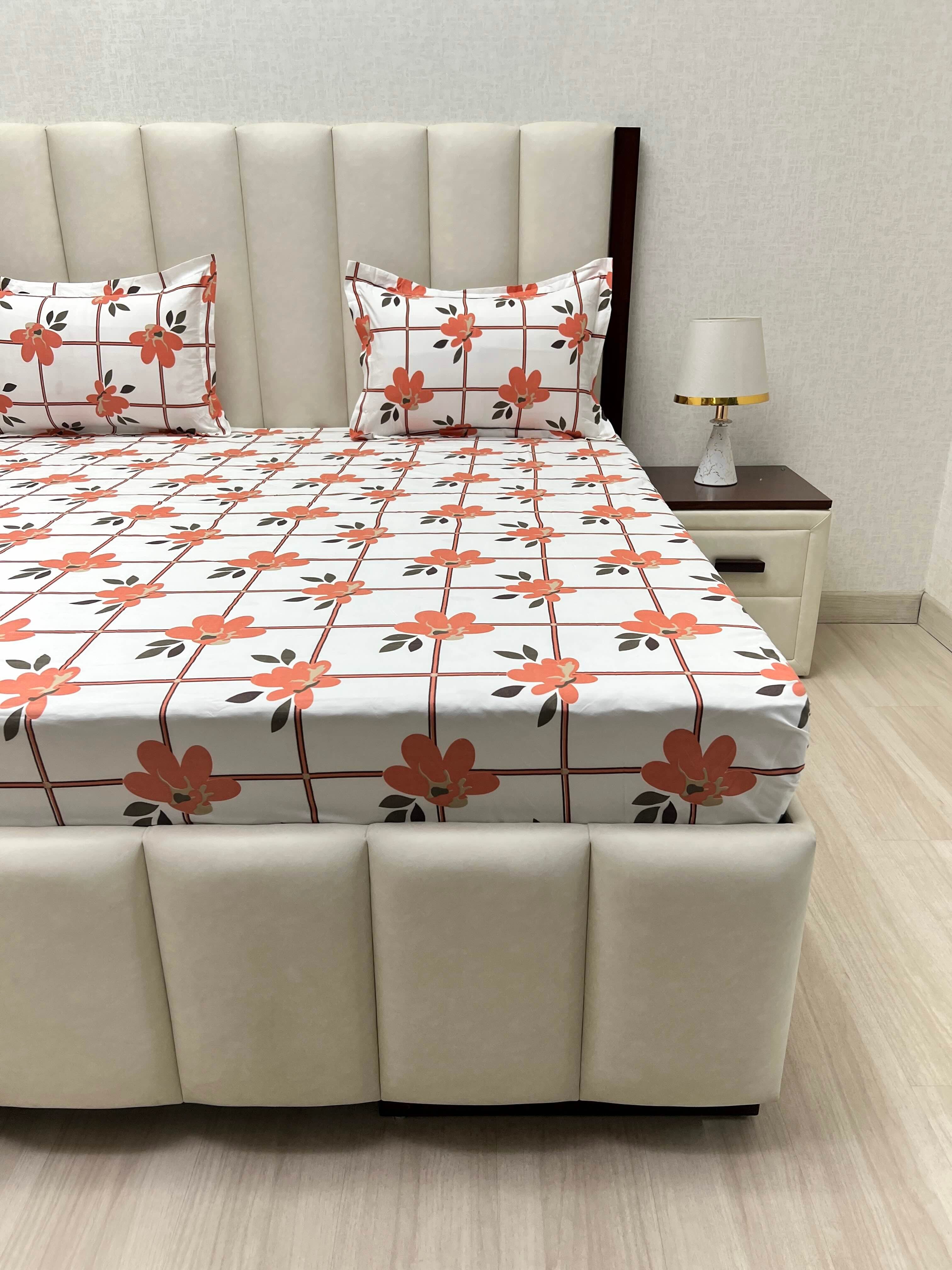 Pure Decor Polycotton Queen Size Double Bedsheet