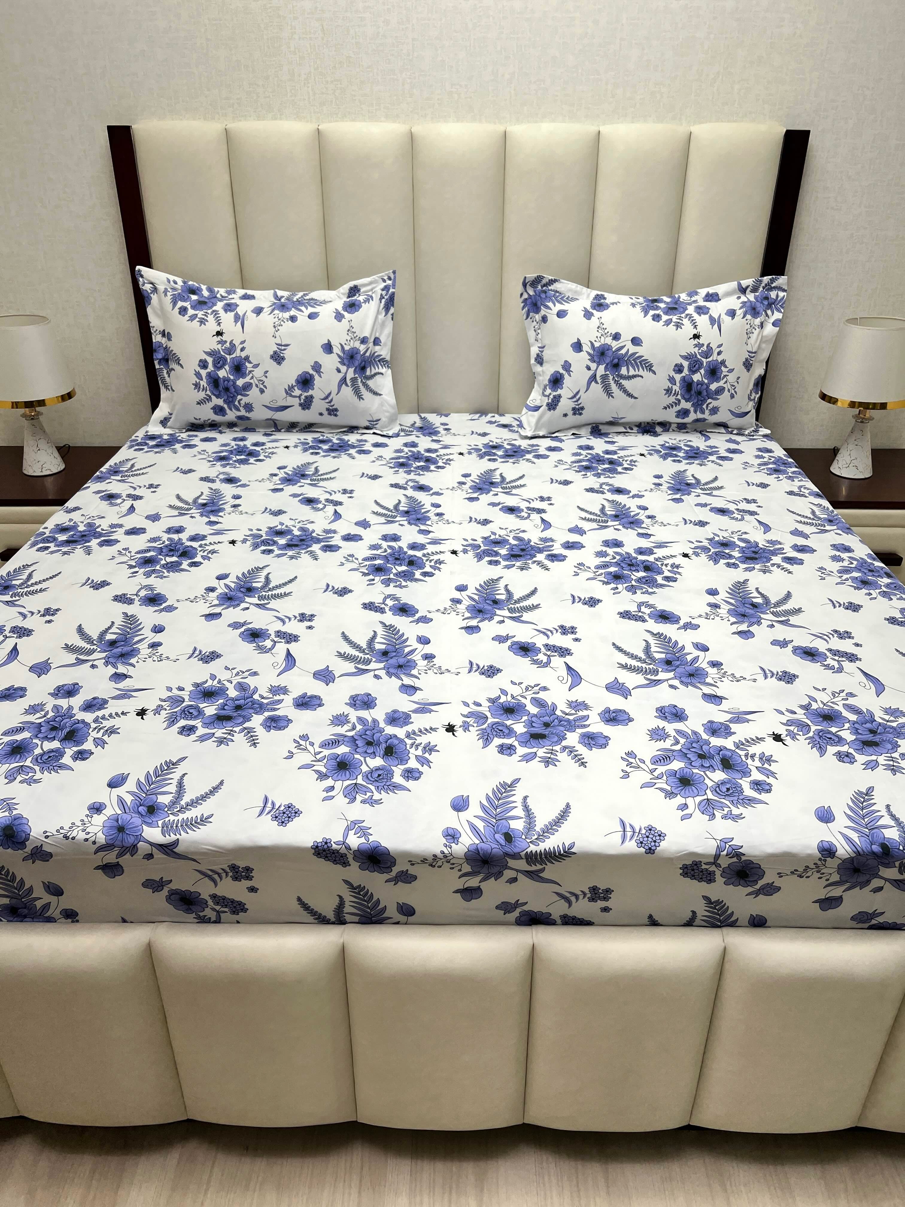 Pure Decor Polycotton Queen Size Double Bedsheet
