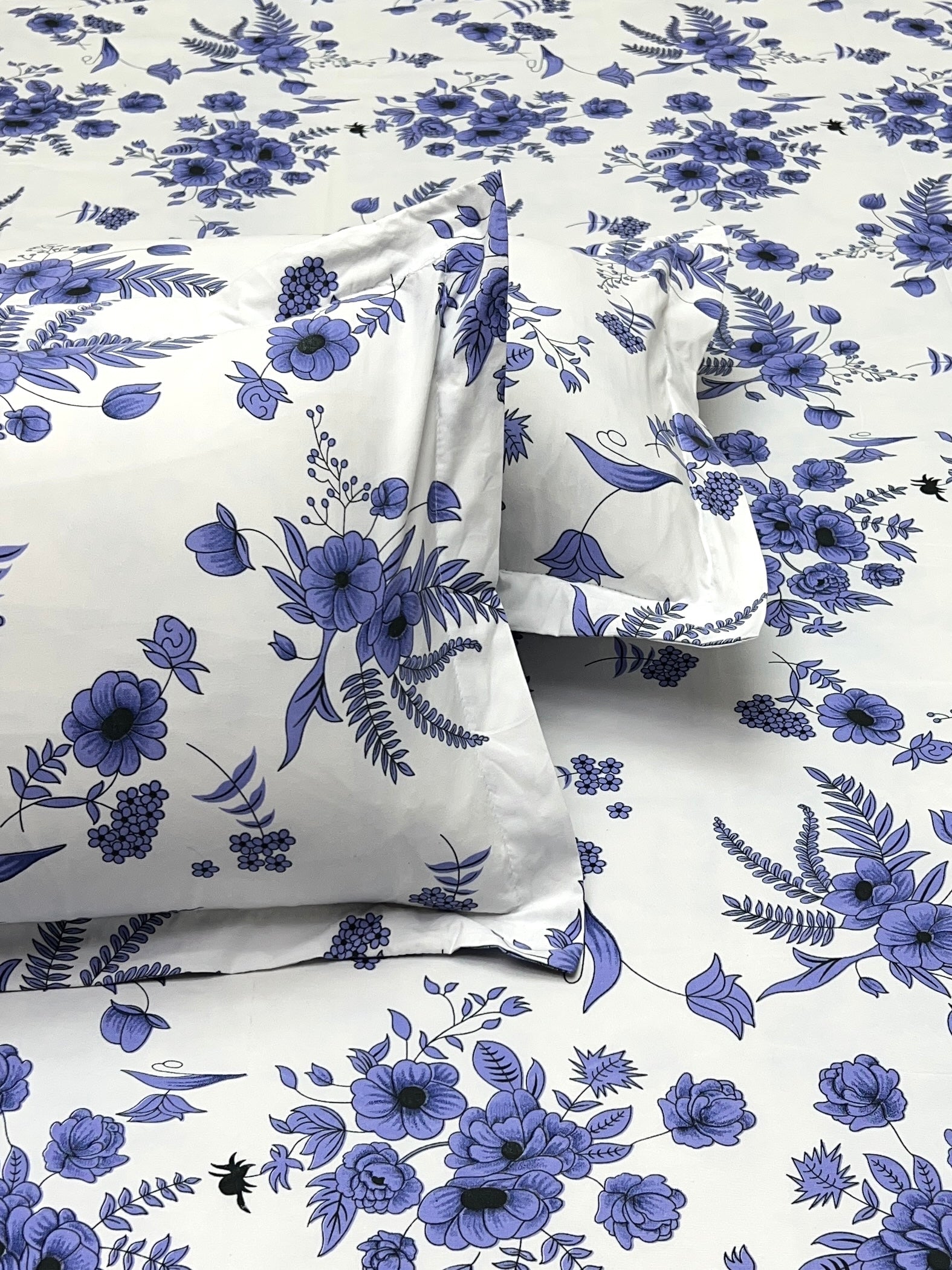 Pure Decor Polycotton Queen Size Double Bedsheet