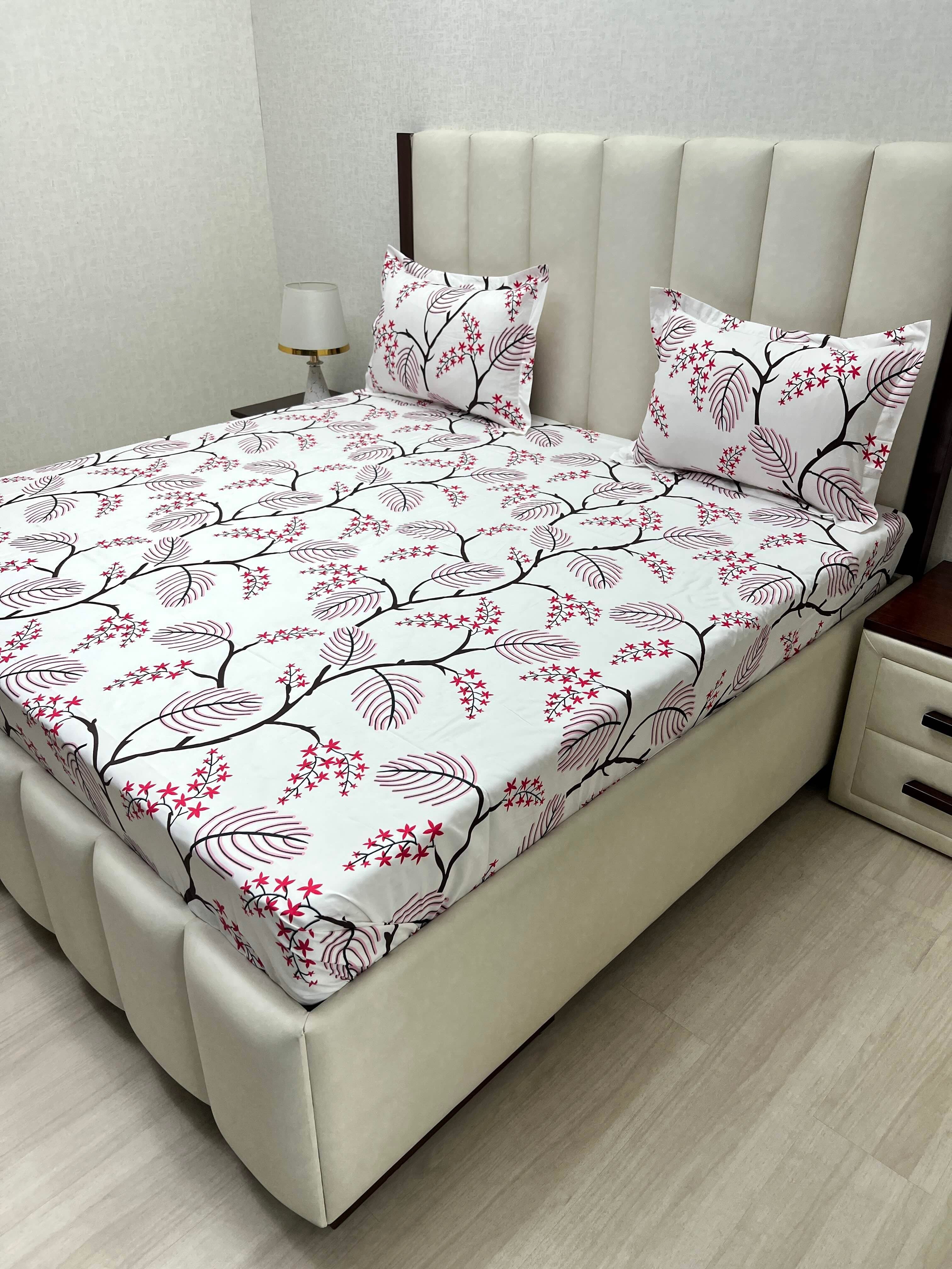 Pure Decor Polycotton Queen Size Double Bedsheet