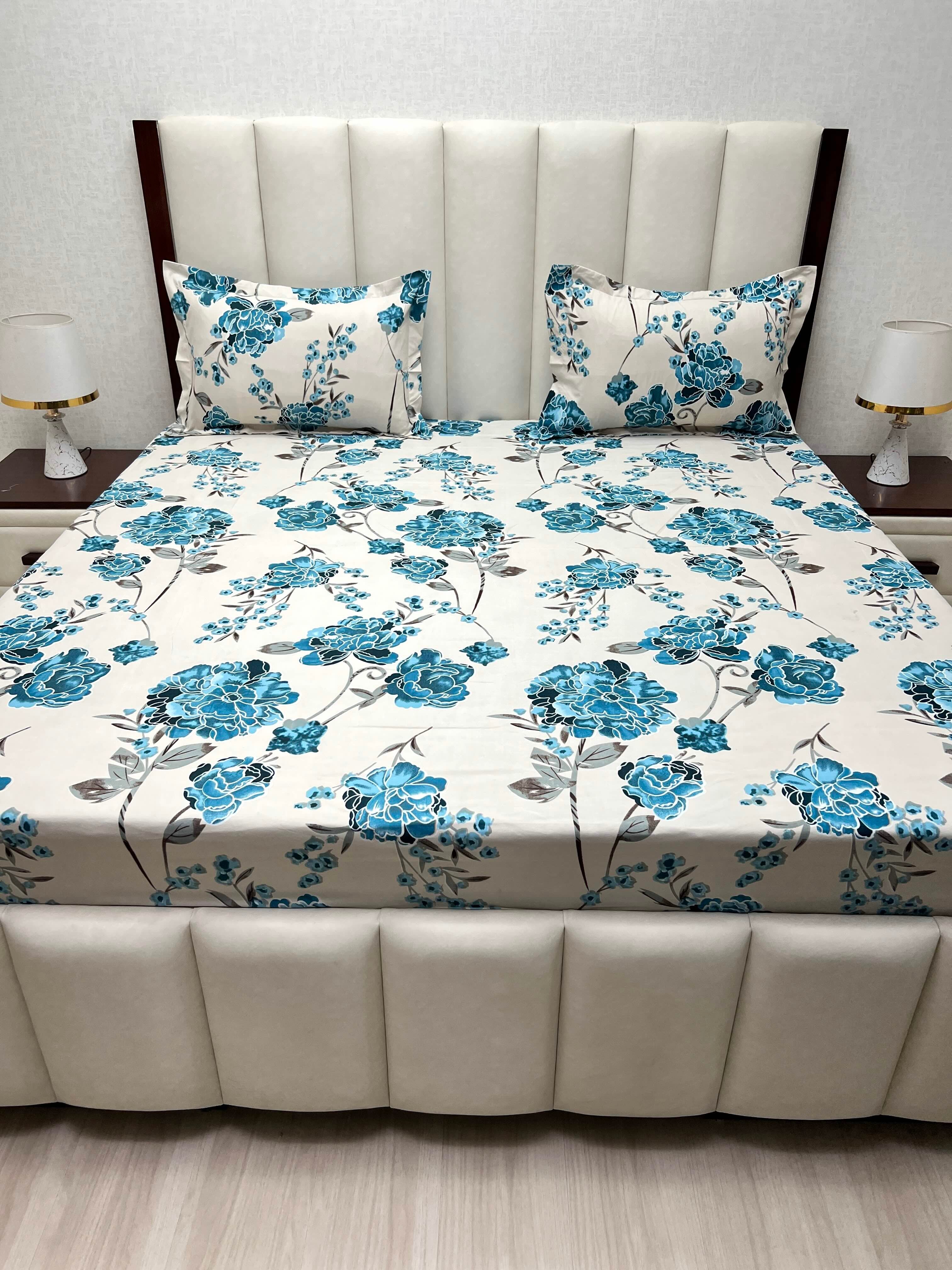 Pure Decor Polycotton Queen Size Double Bedsheet