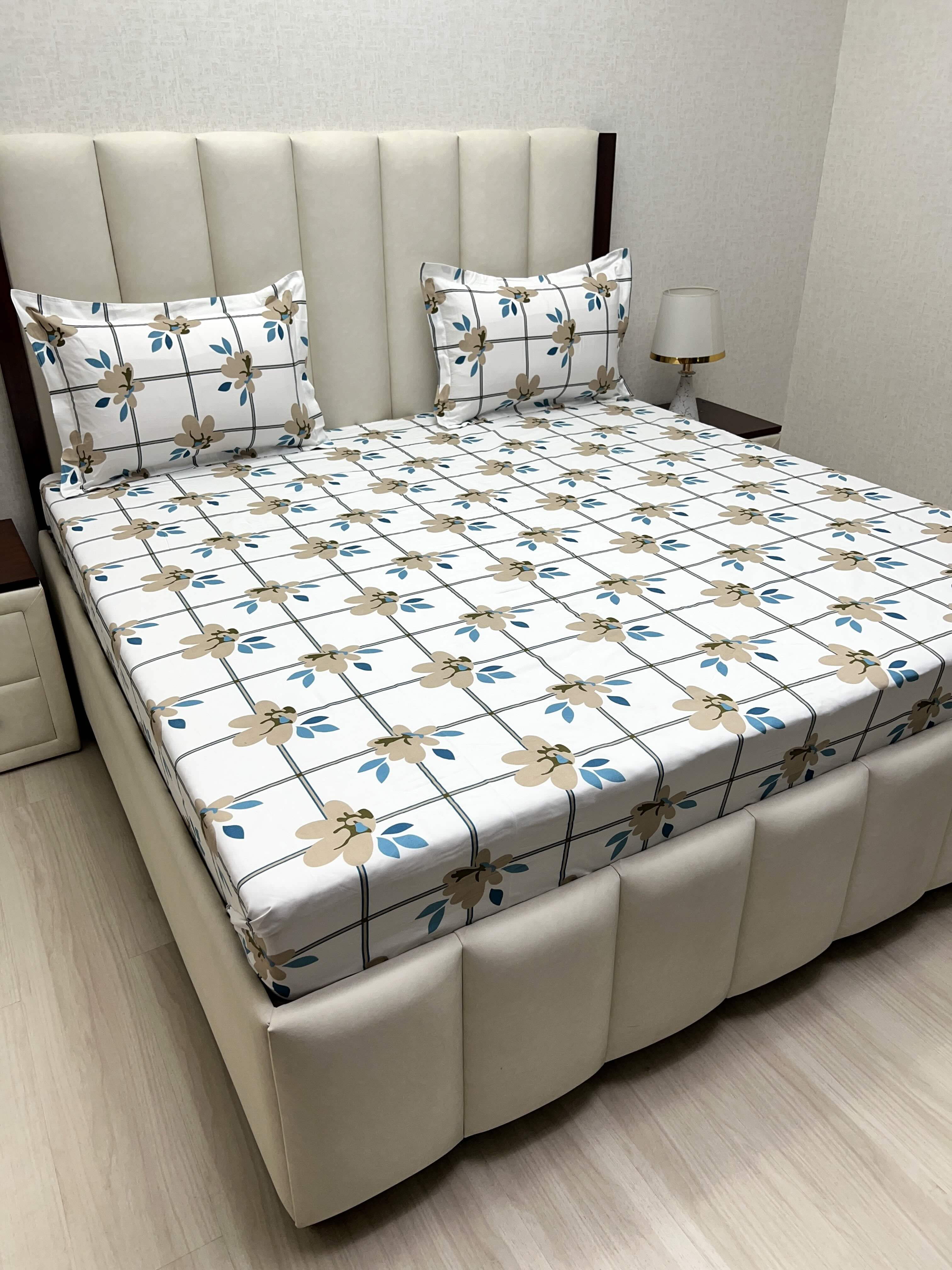 Pure Decor Polycotton Queen Size Double Bedsheet