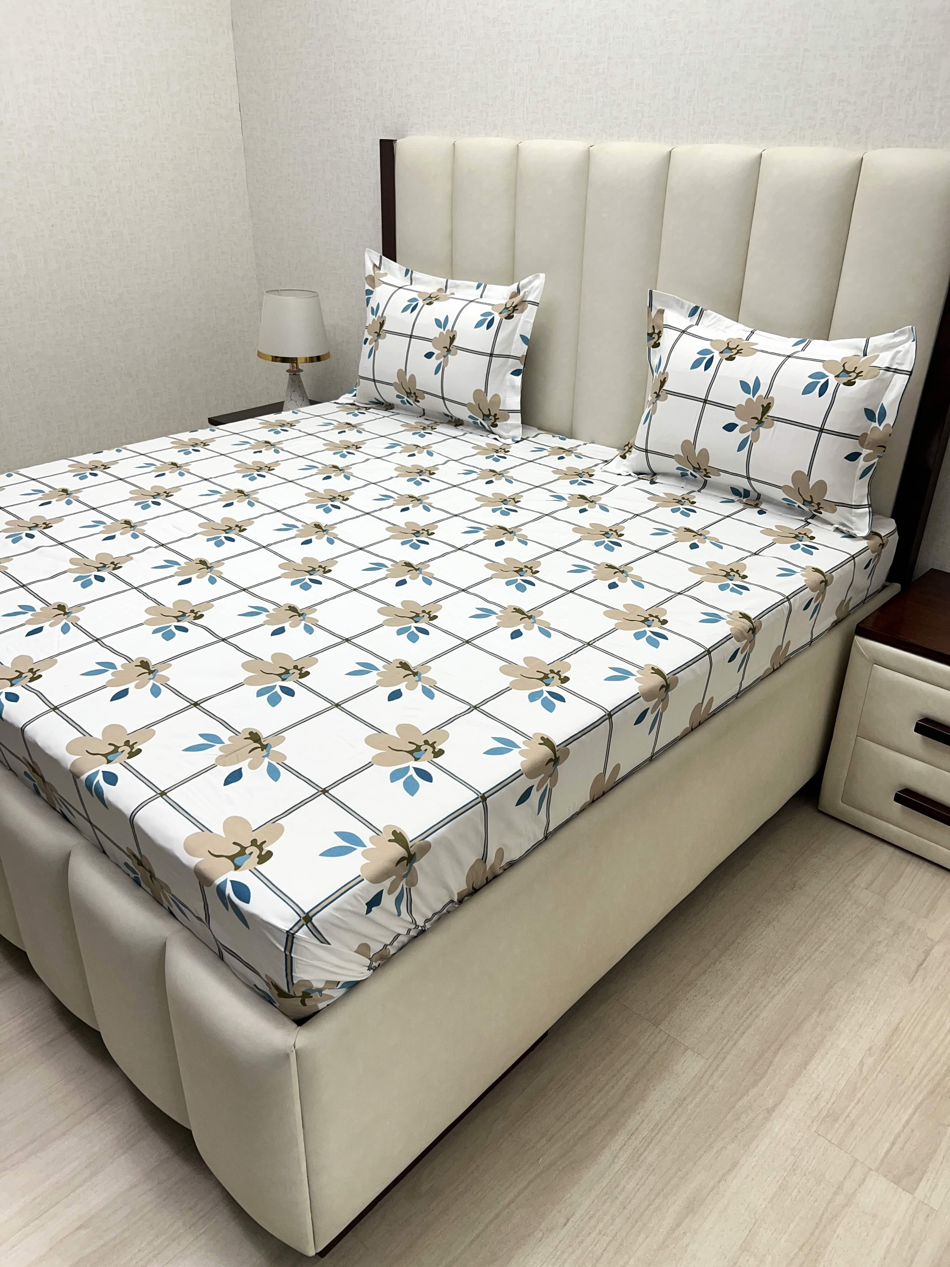 Pure Decor Polycotton Queen Size Double Bedsheet