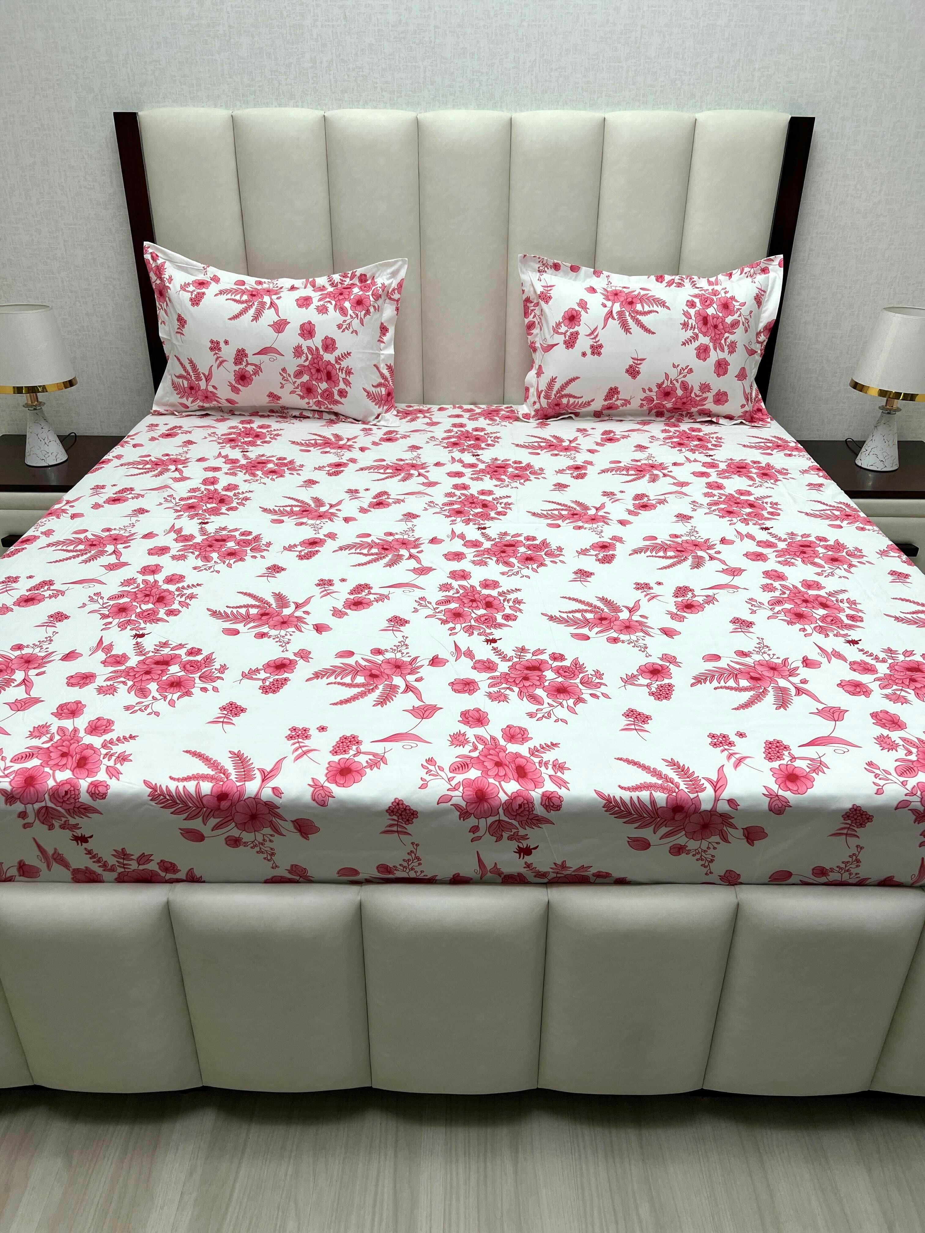 Pure Decor Polycotton Queen Size Double Bedsheet