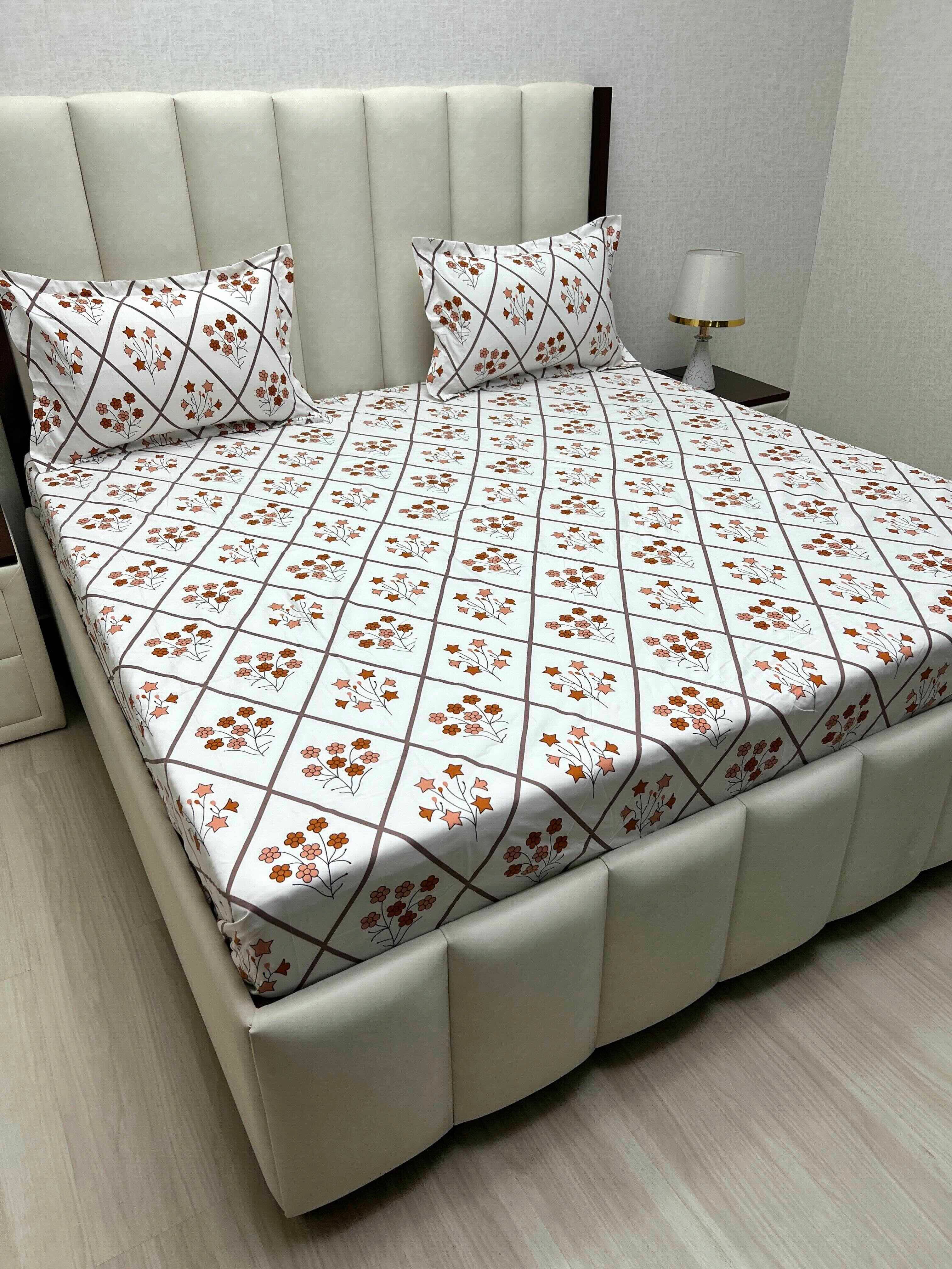 Pure Decor Polycotton Queen Size Double Bedsheet