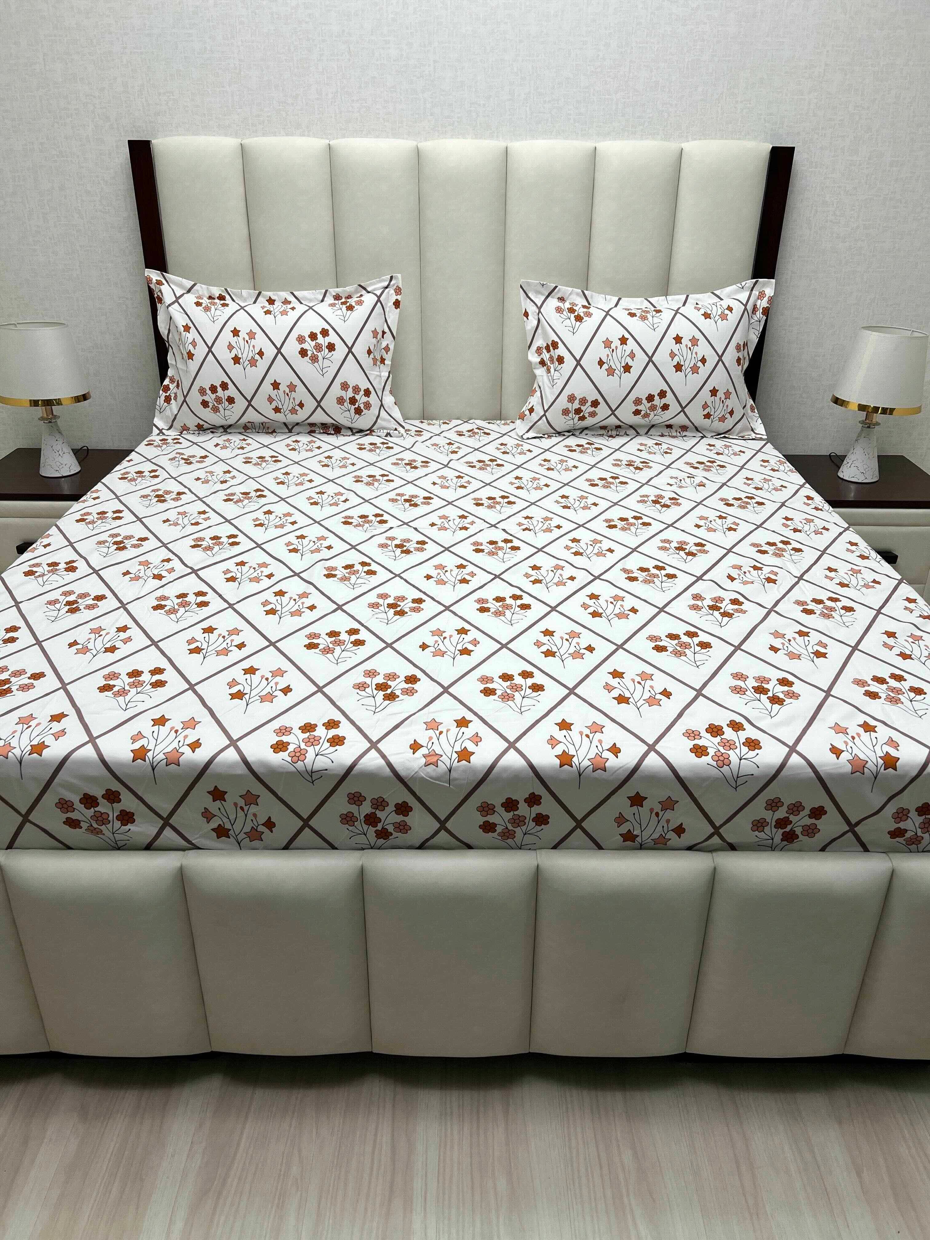 Pure Decor Polycotton Queen Size Double Bedsheet