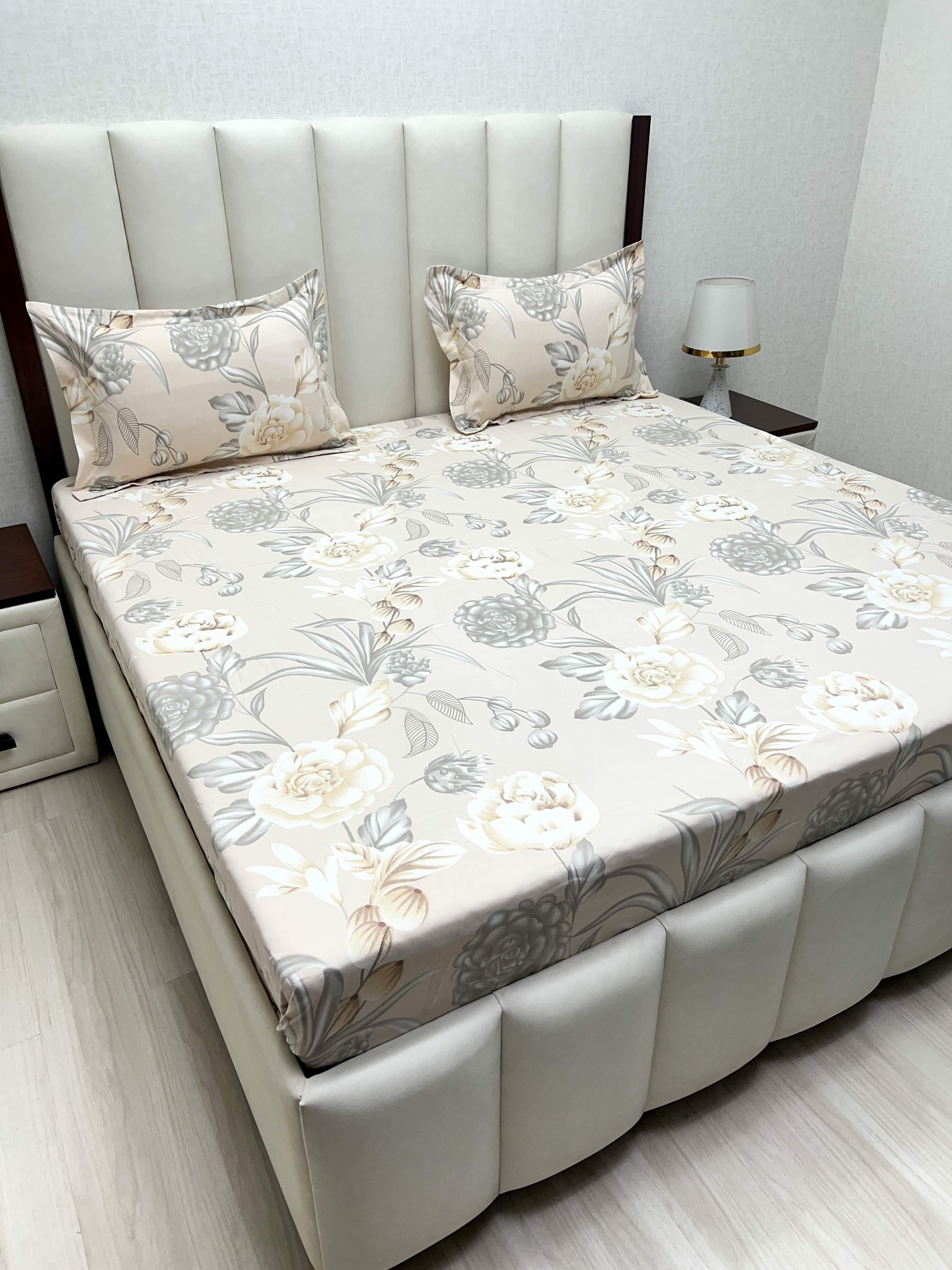 Pure Decor Polycotton Queen Size Double Bedsheet