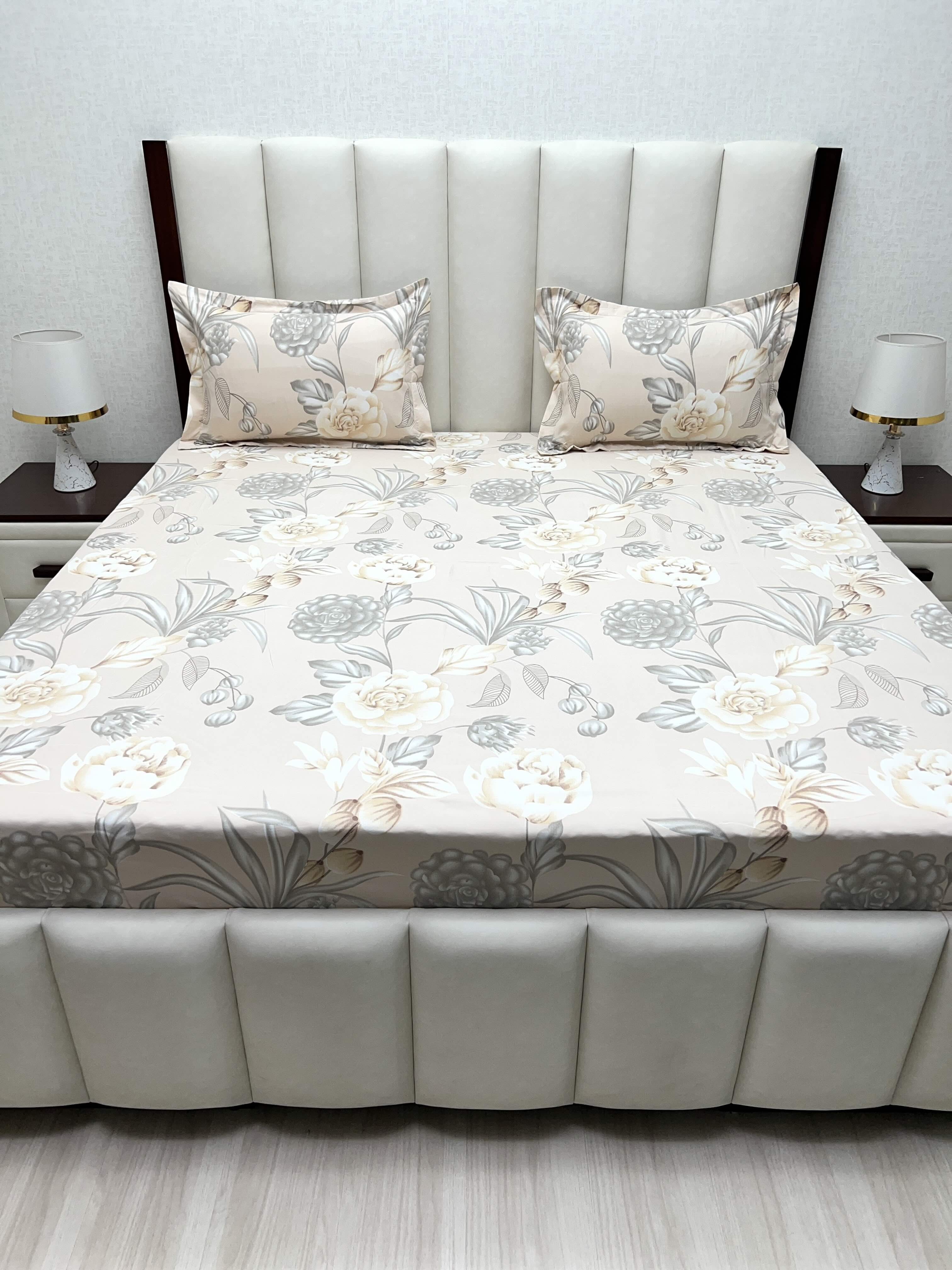 Pure Decor Polycotton Queen Size Double Bedsheet