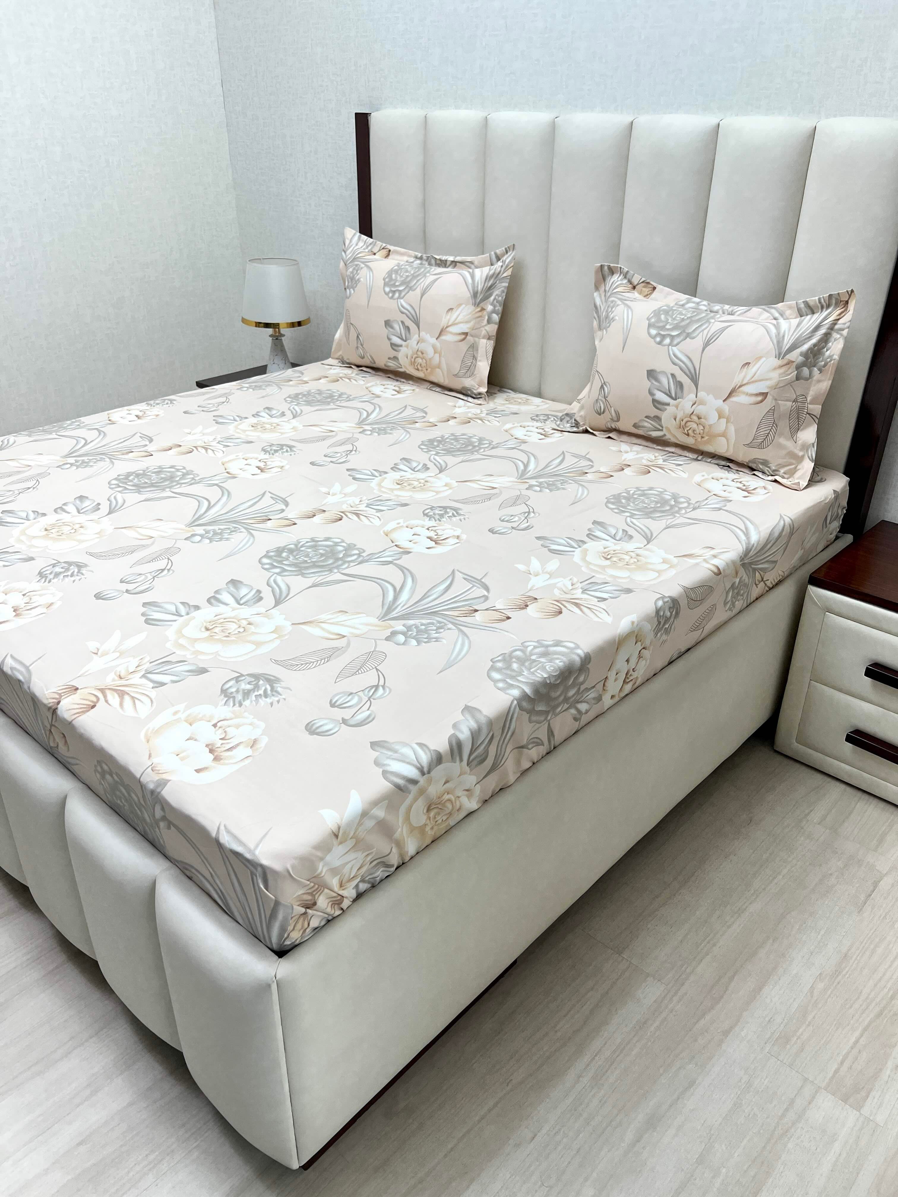 Pure Decor Polycotton Queen Size Double Bedsheet