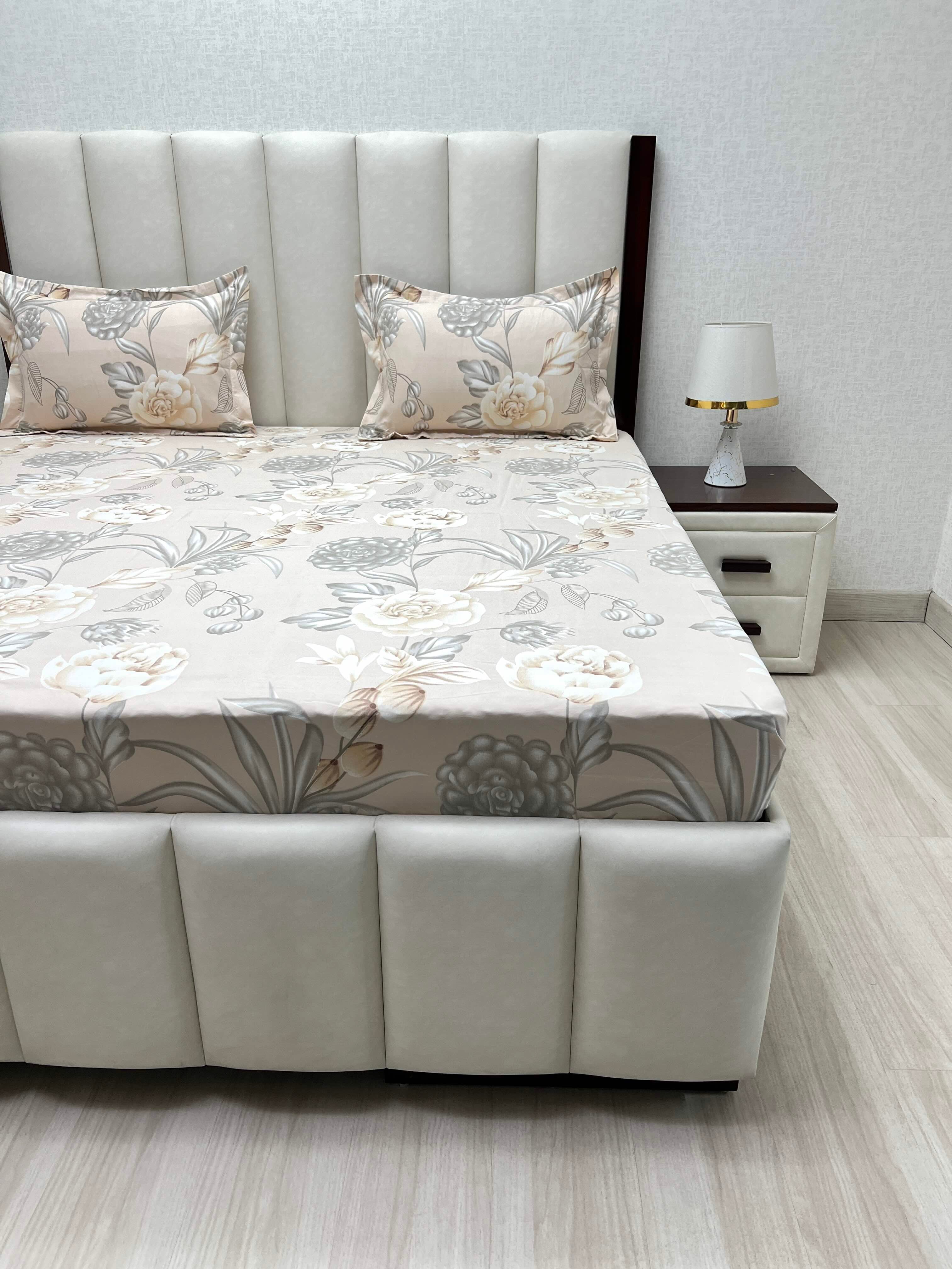 Pure Decor Polycotton Queen Size Double Bedsheet