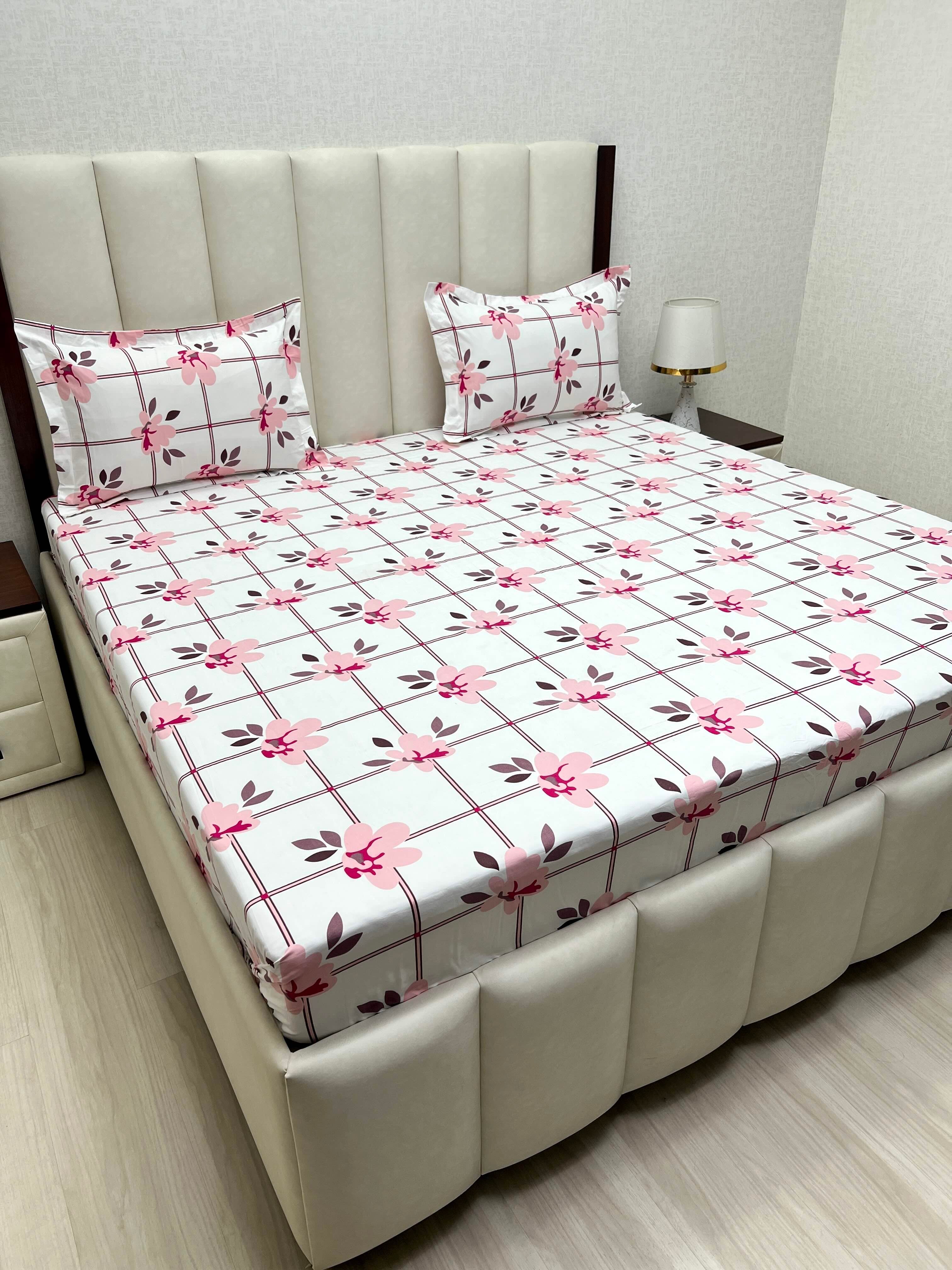 Pure Decor Polycotton Queen Size Double Bedsheet