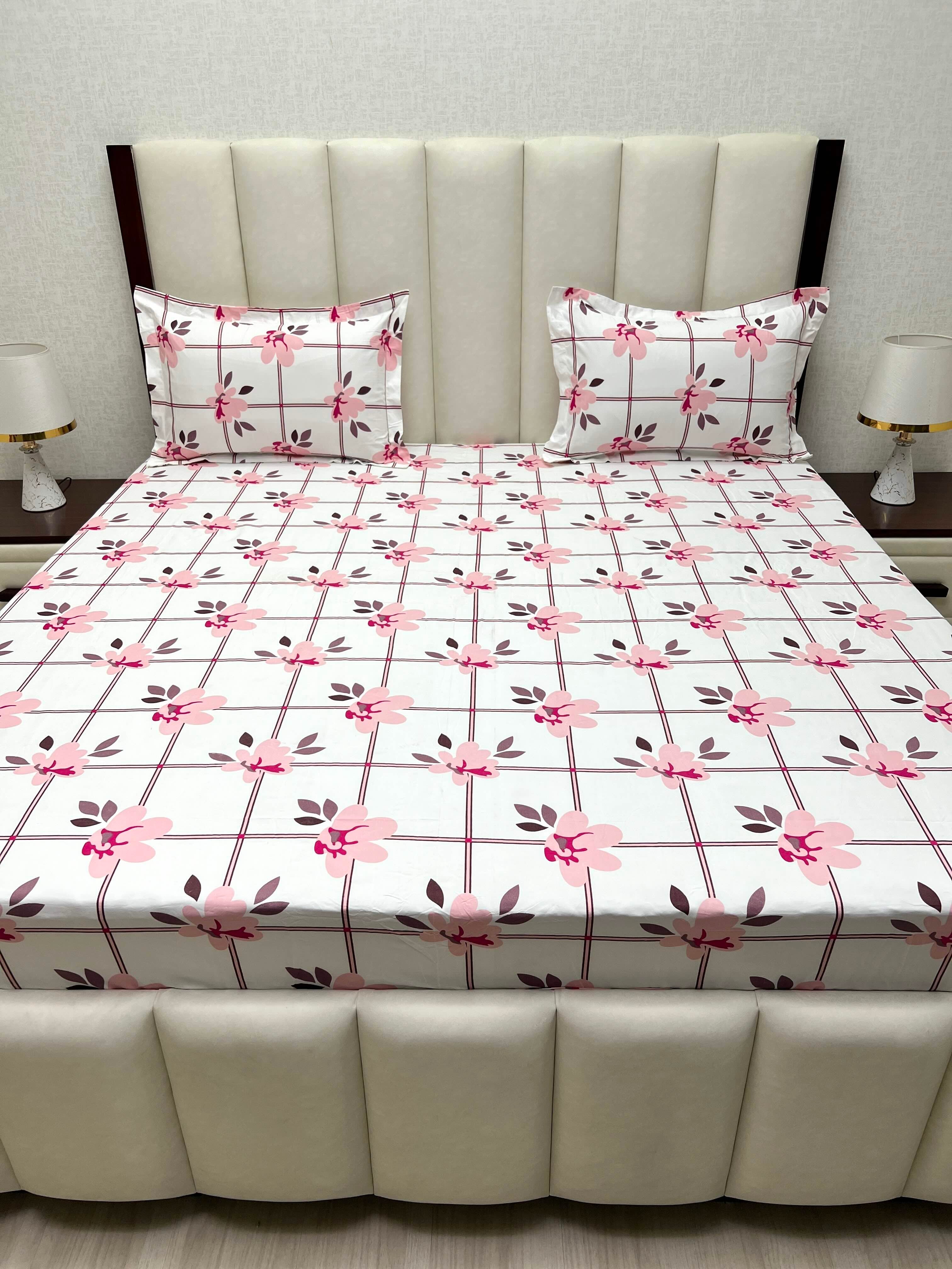 Pure Decor Polycotton Queen Size Double Bedsheet