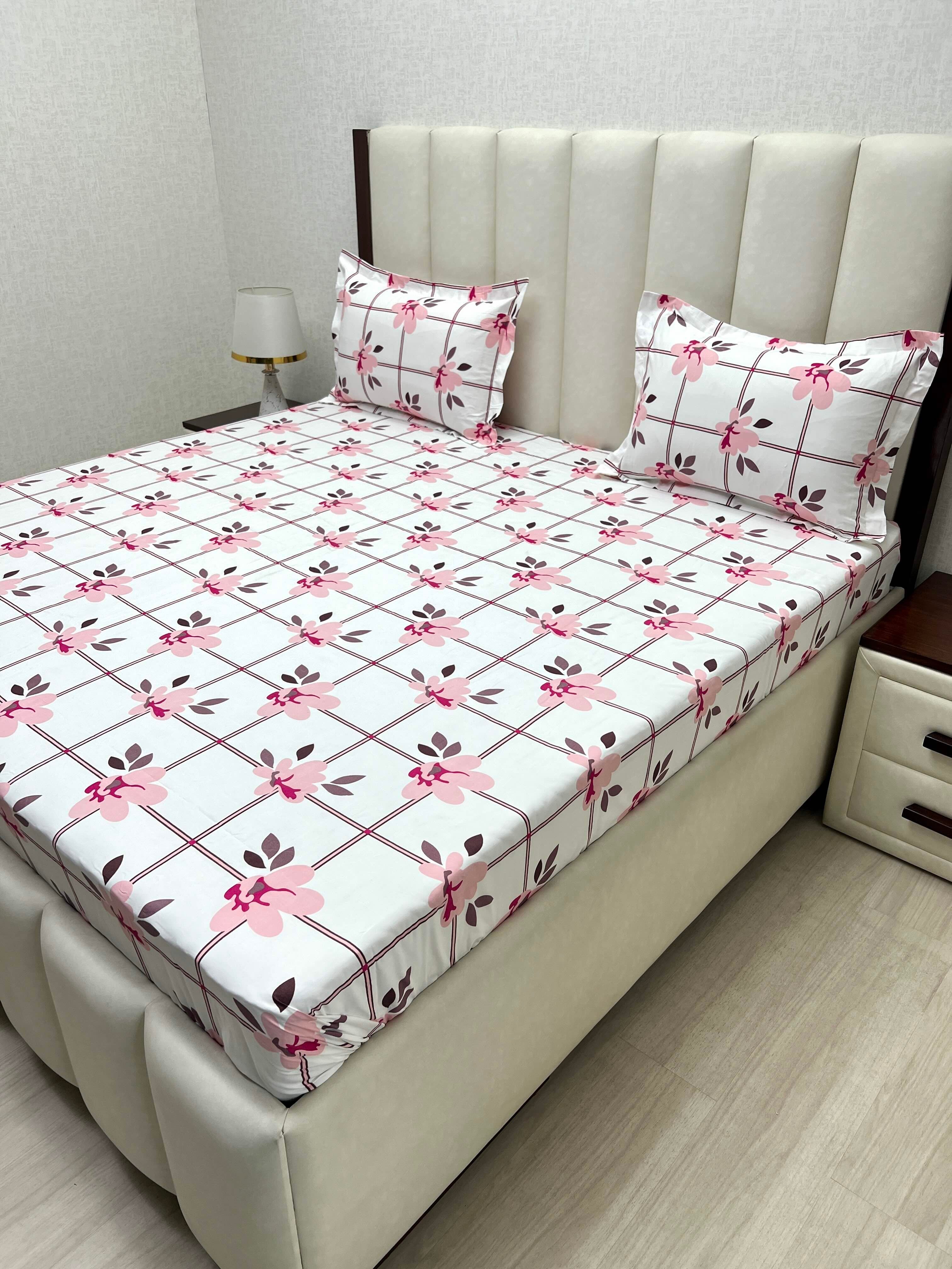 Pure Decor Polycotton Queen Size Double Bedsheet