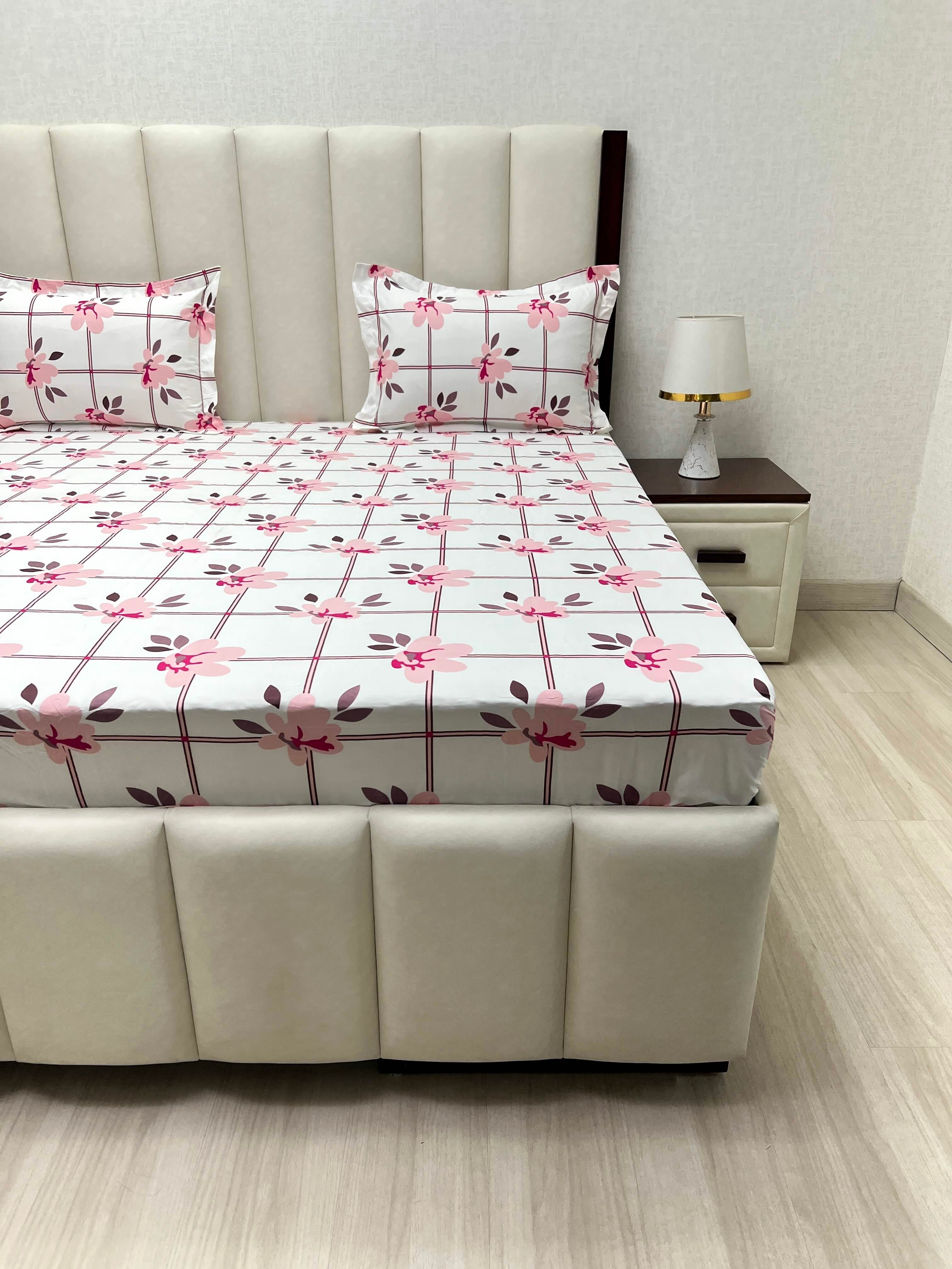 Pure Decor Polycotton Queen Size Double Bedsheet