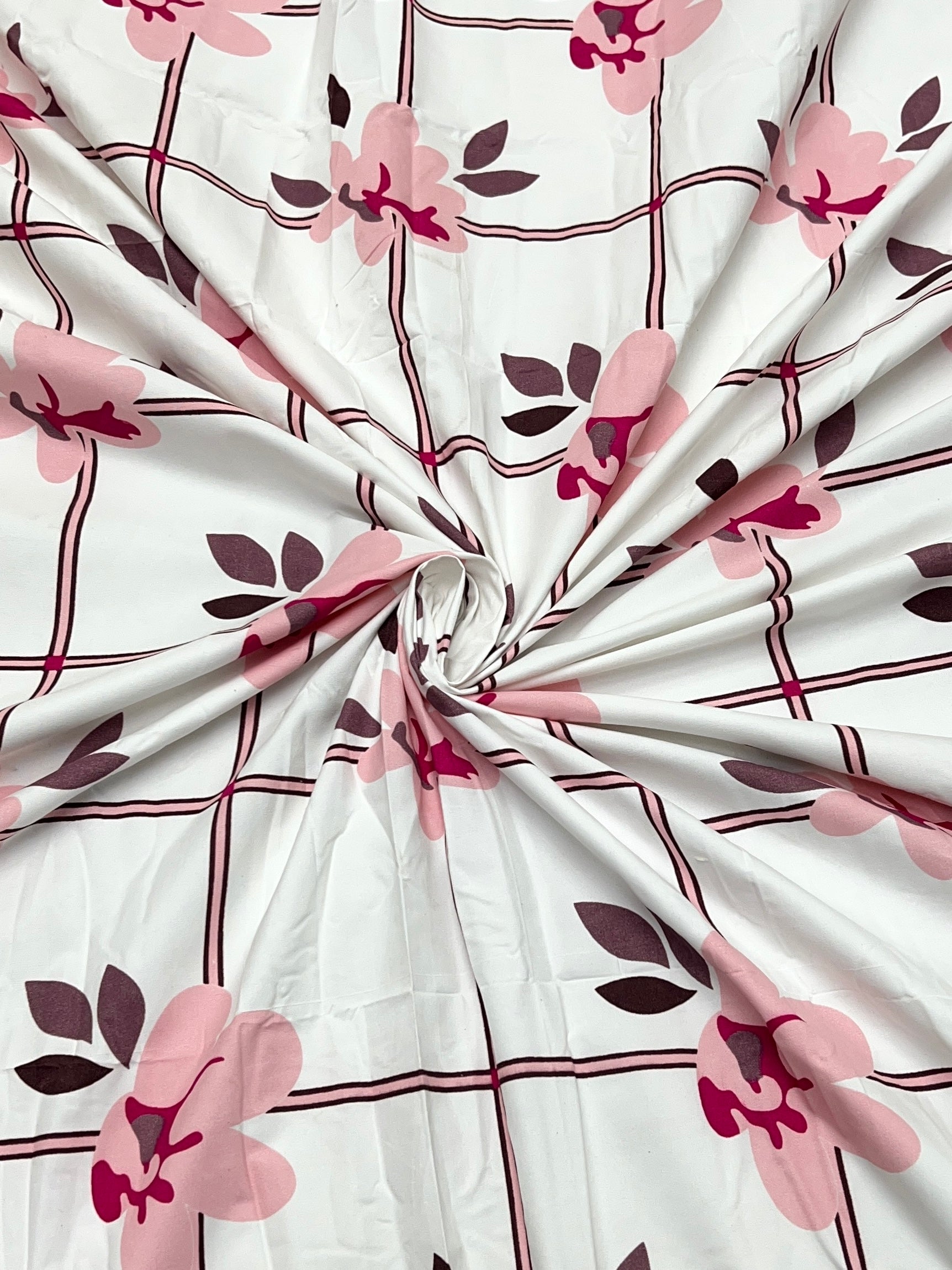 Pure Decor Polycotton Queen Size Double Bedsheet