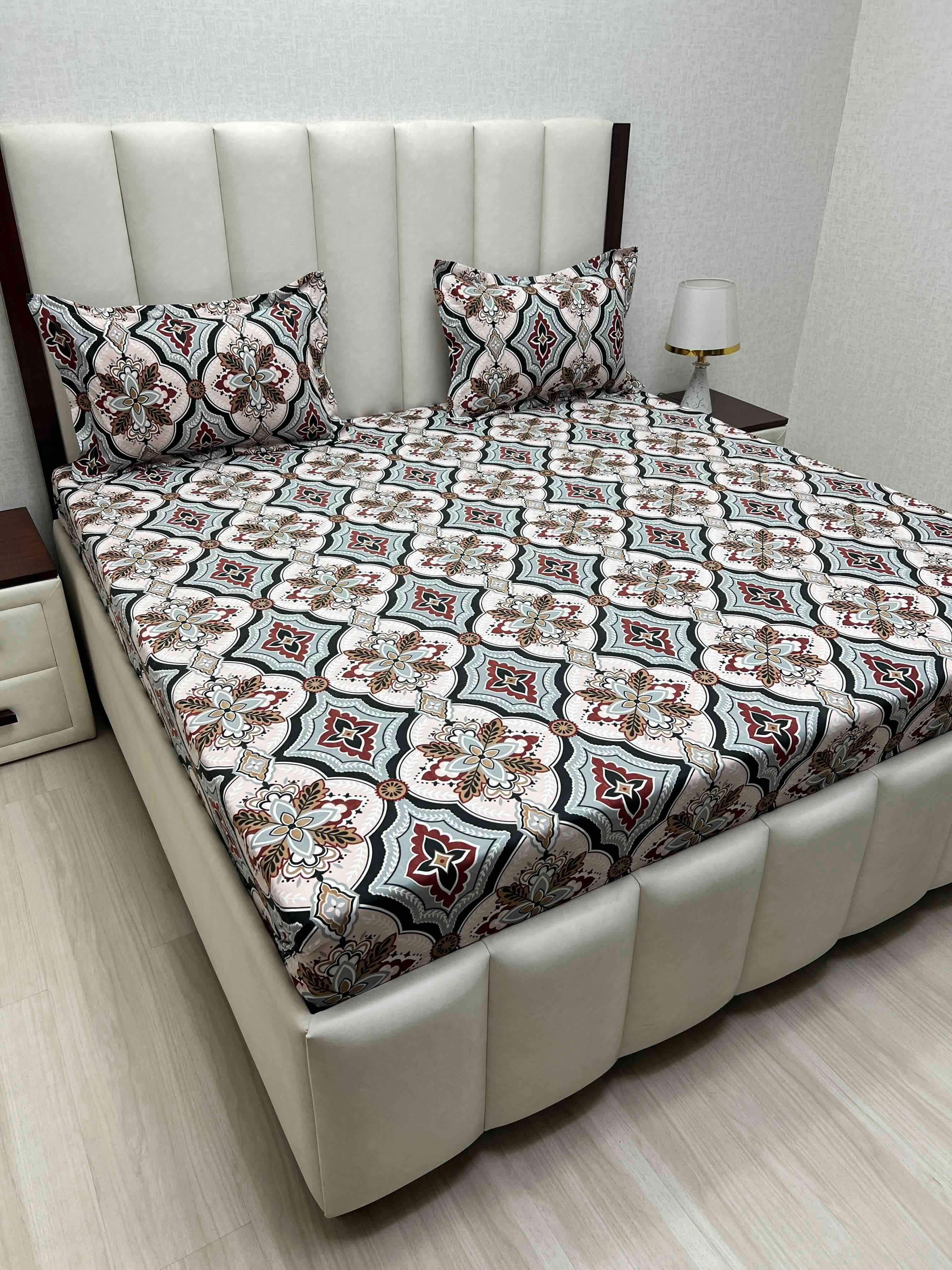 Pure Decor Polycotton Queen Size Double Bedsheet