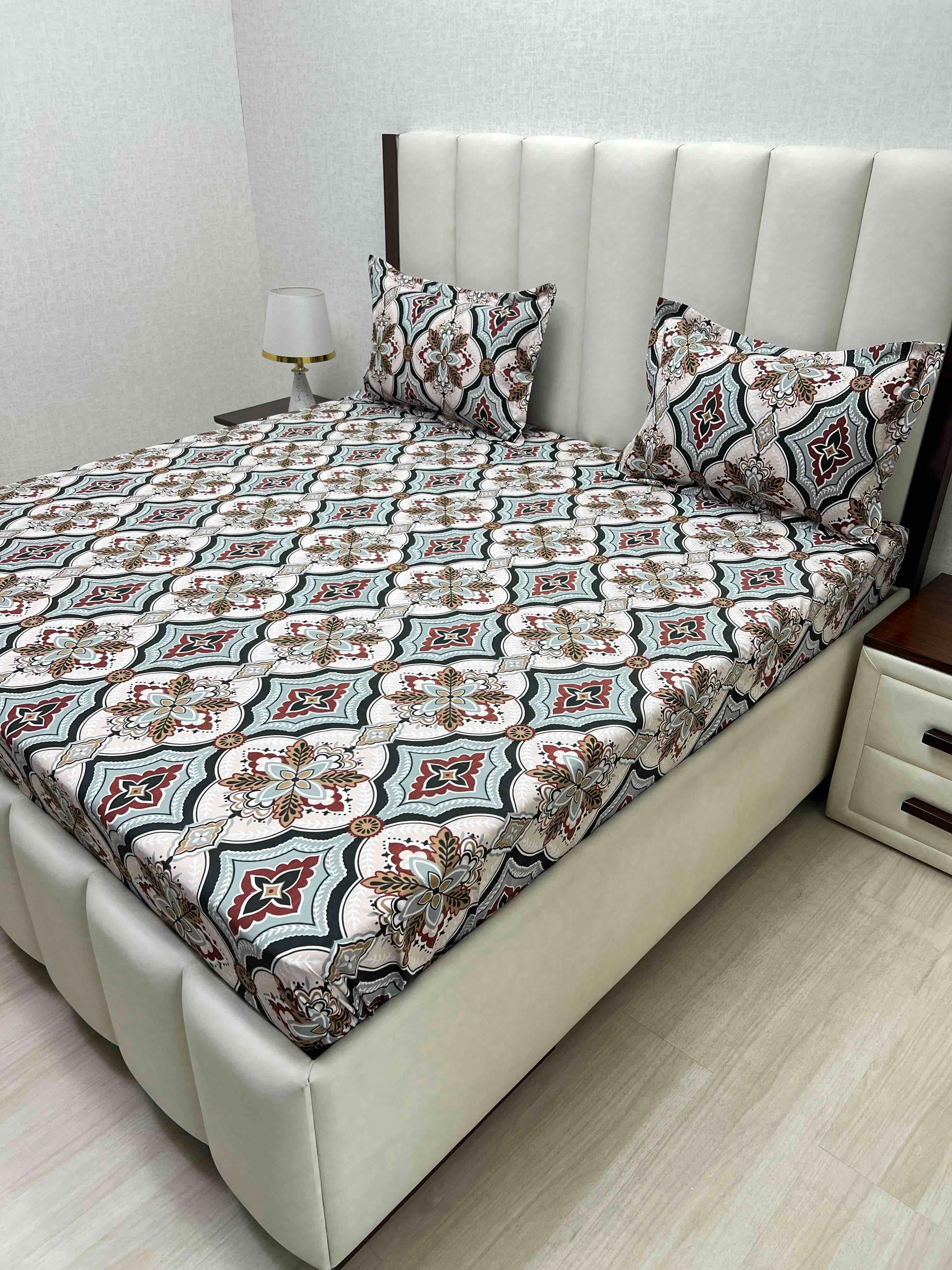 Pure Decor Polycotton Queen Size Double Bedsheet
