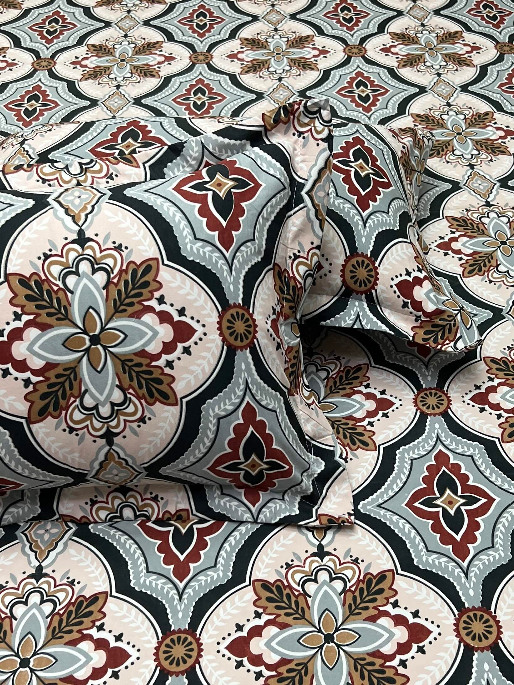 Pure Decor Polycotton Queen Size Double Bedsheet