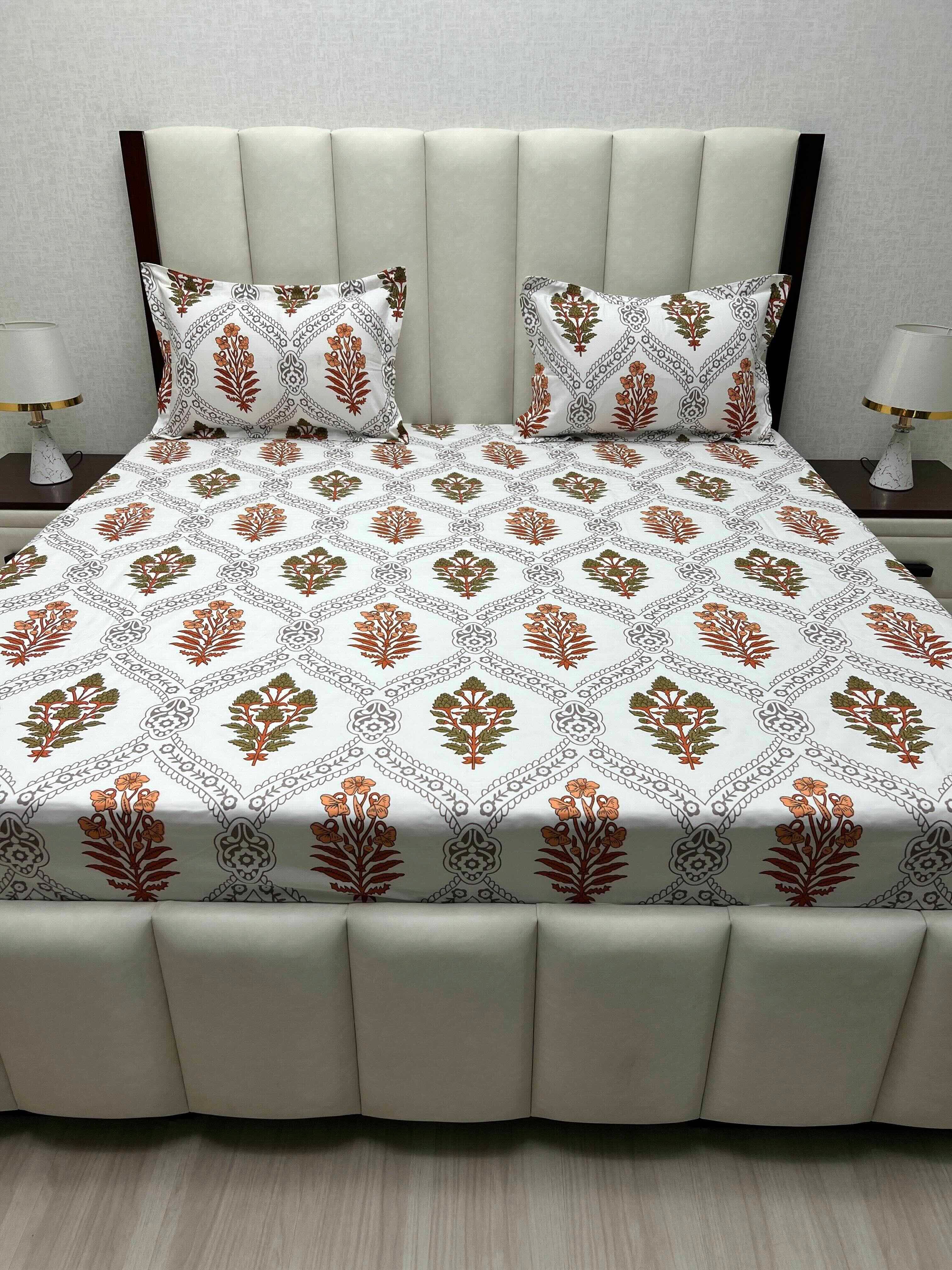 Pure Decor Polycotton Queen Size Double Bedsheet