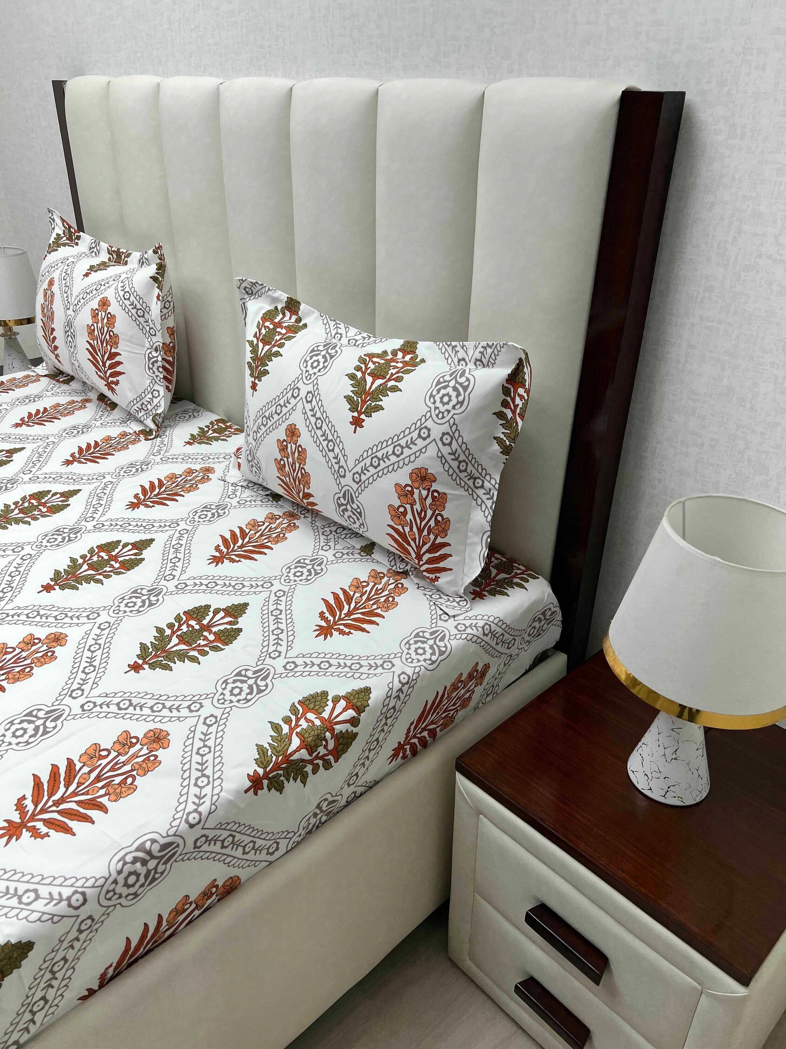 Pure Decor Polycotton Queen Size Double Bedsheet