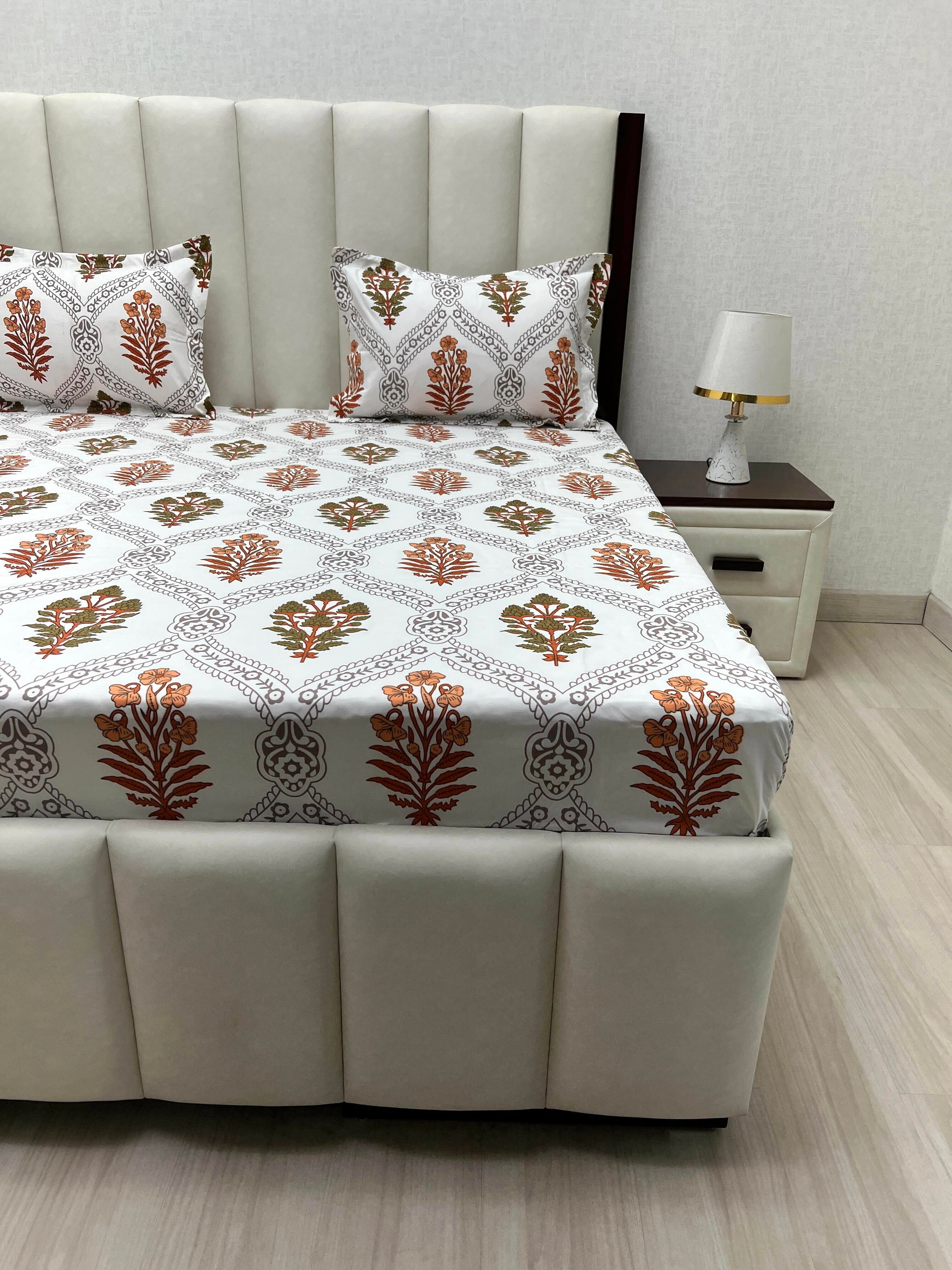 Pure Decor Polycotton Queen Size Double Bedsheet