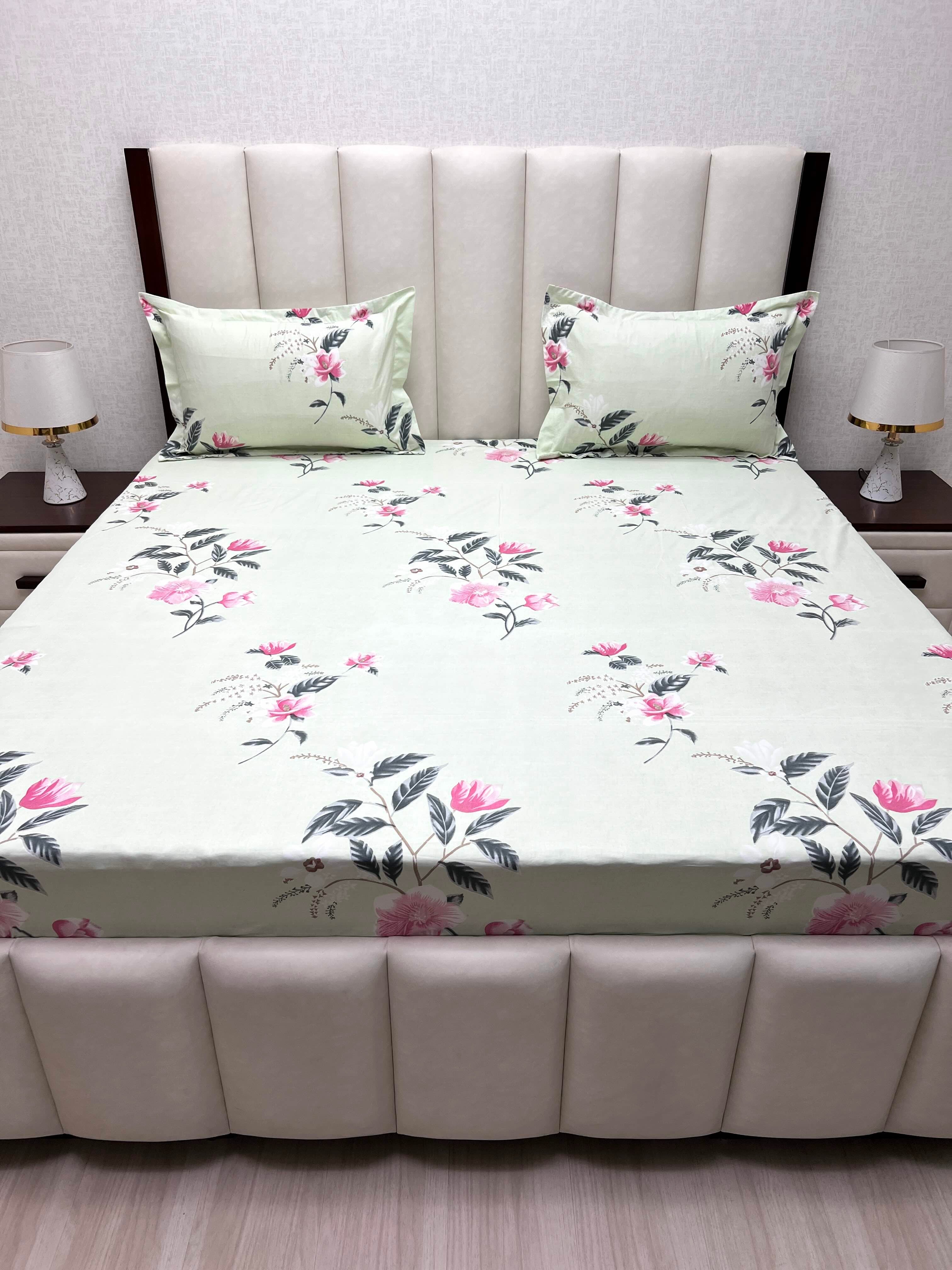 Pure Decor Polycotton Queen Size Double Bedsheet