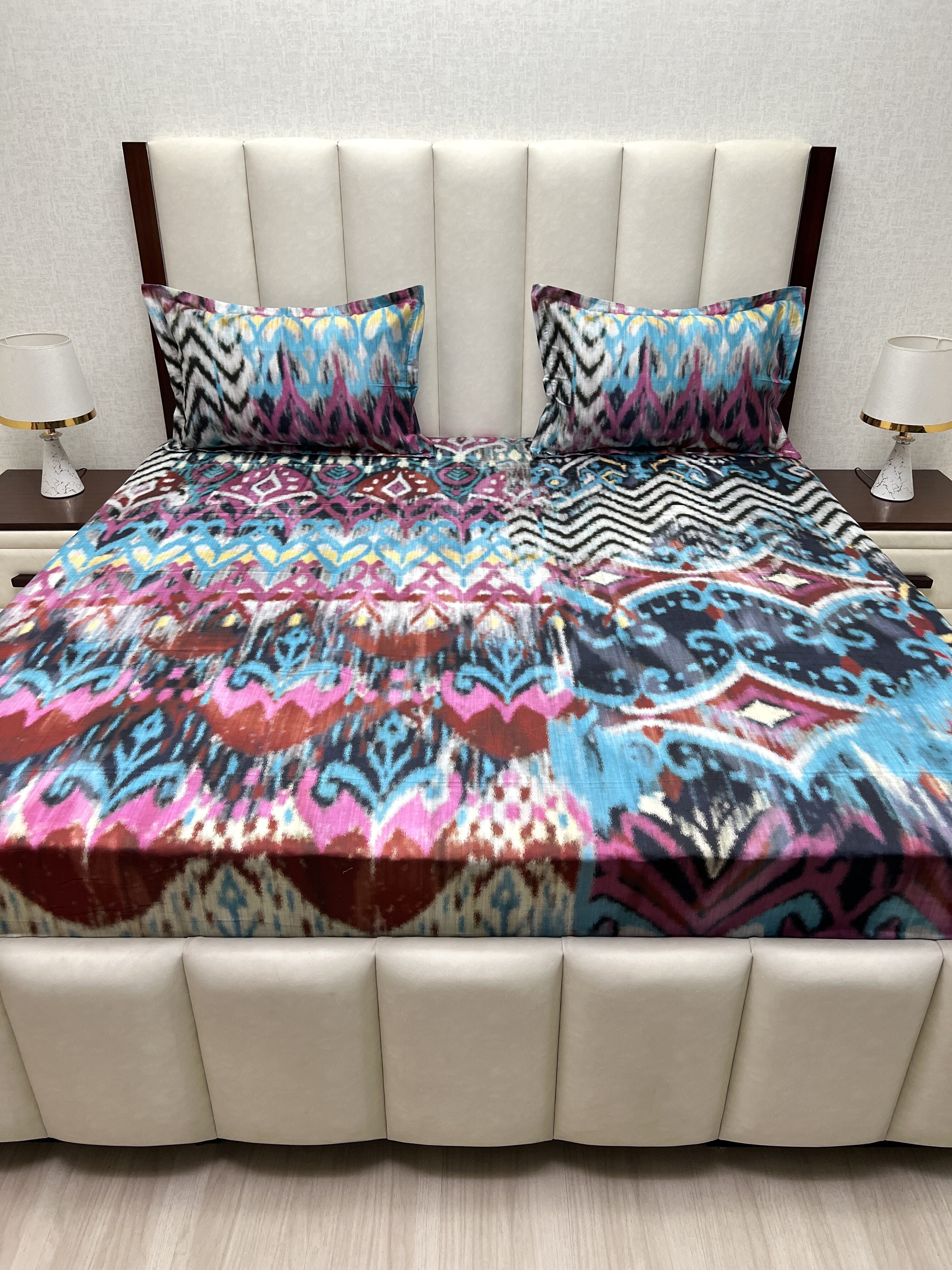 Pure Decor Pure Cotton King Size Double Bedsheet